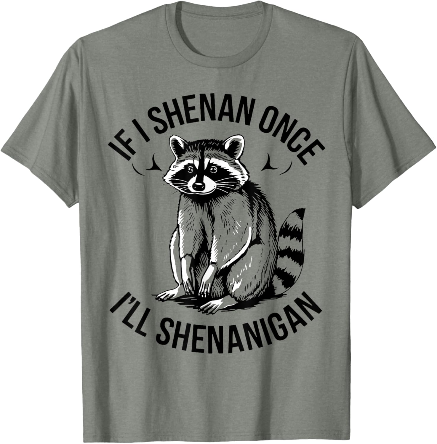 Shenanigans Raccoon St Patrick's Day T-Shirt Fun and Festive Apparel - 6