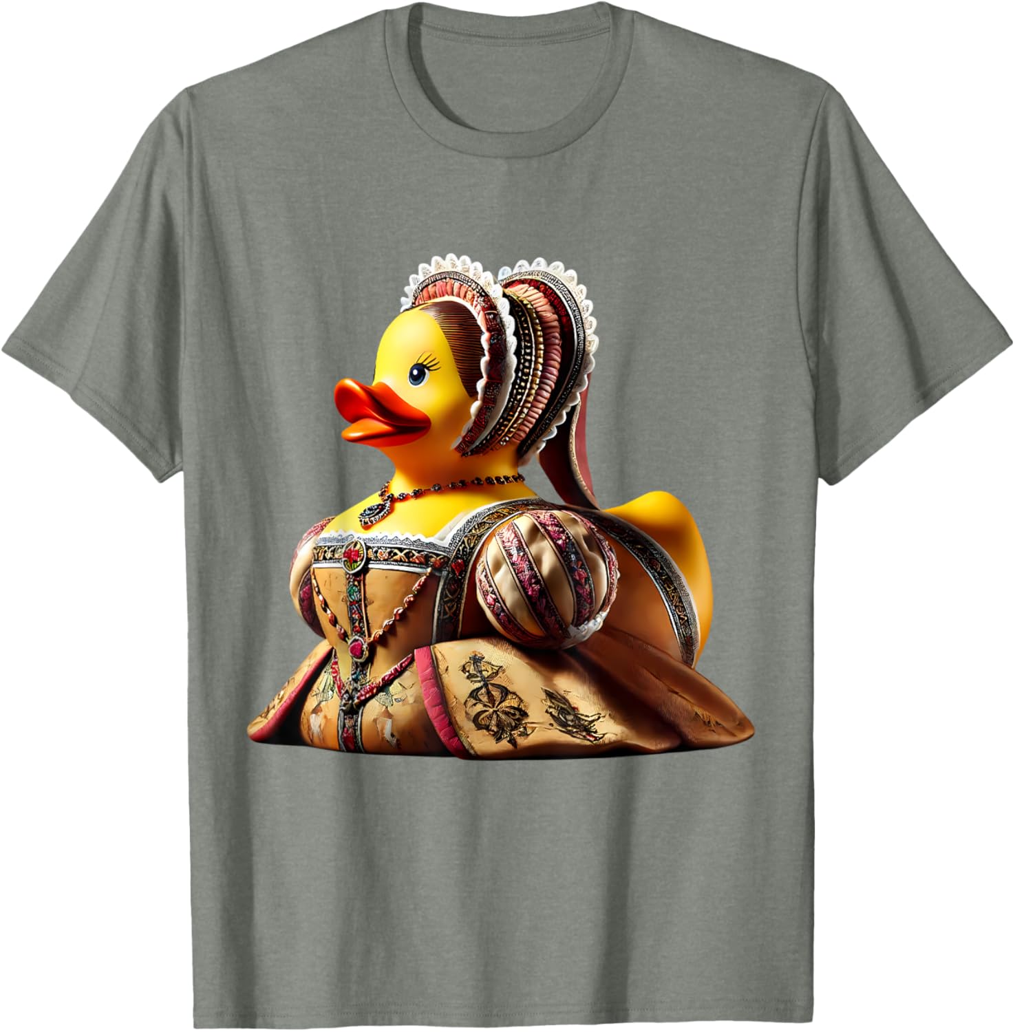 Rubber Duck Anne Boleyn T-Shirt Fun Historical Figure Apparel - 20