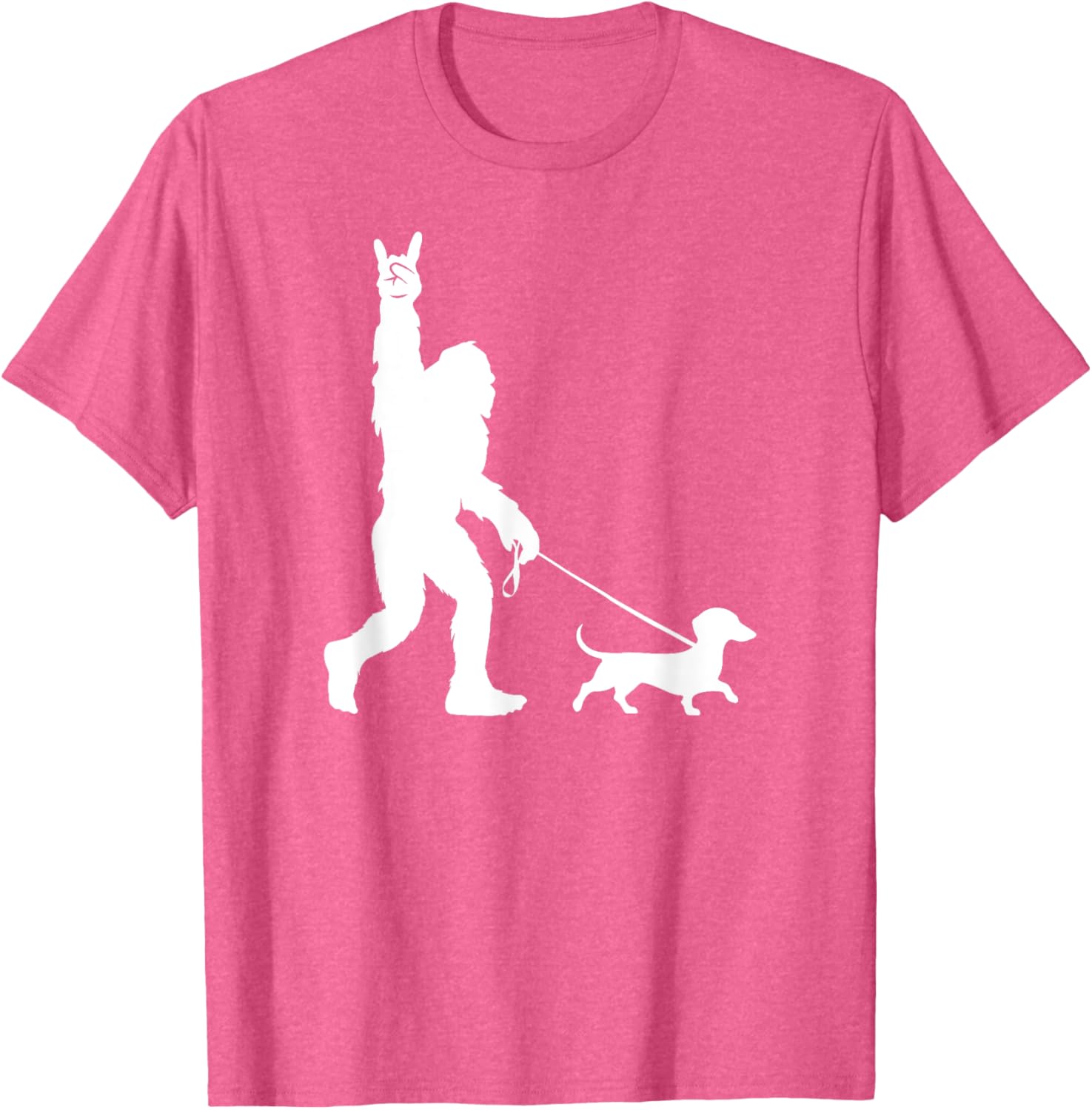 Bigfoot Dachshund T-Shirt for Men Women Kids - Fun Sasquatch Design - 8
