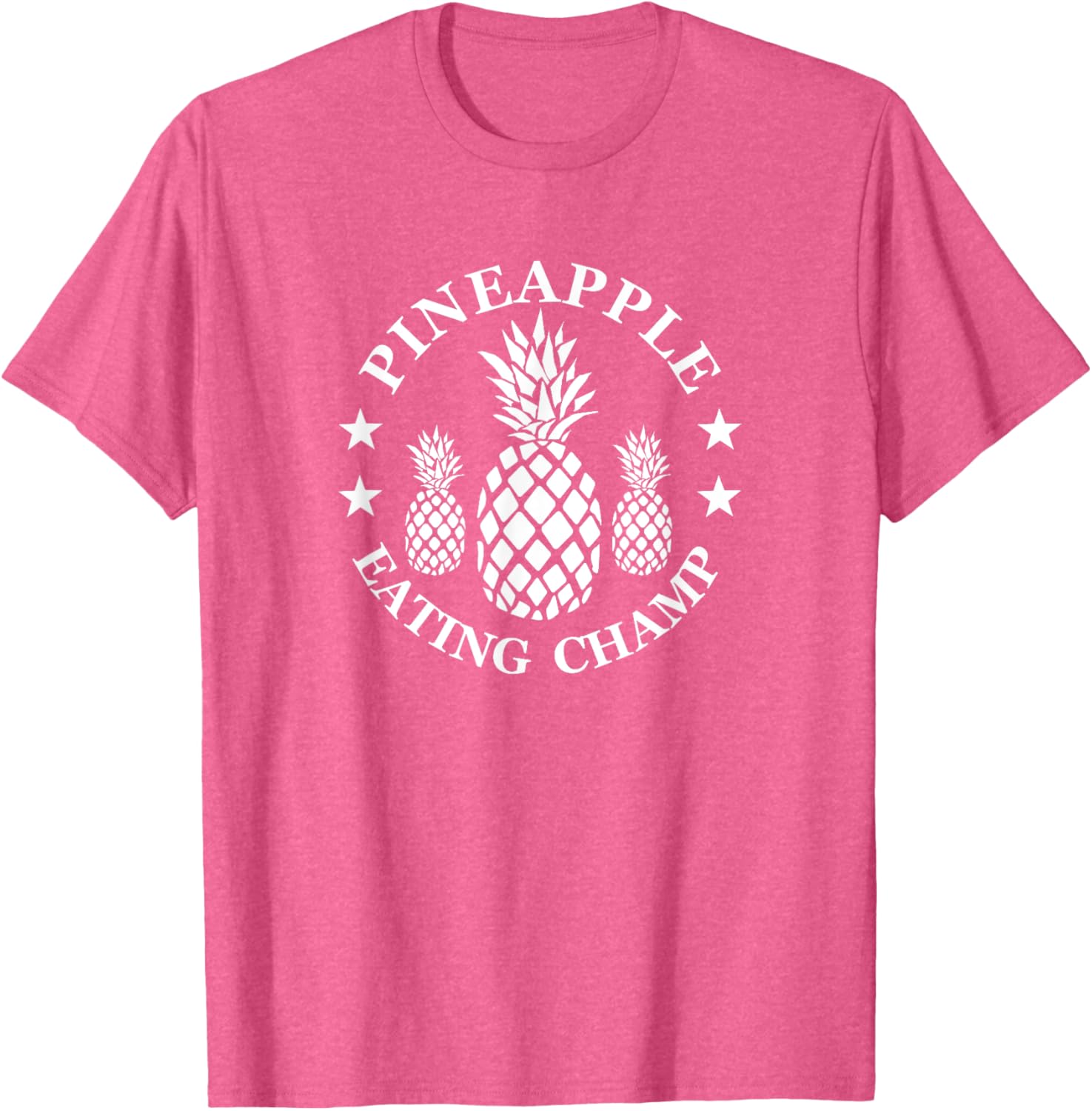 Tropical Pineapple Eating Champion T-Shirt for Fun Summer Style - 21