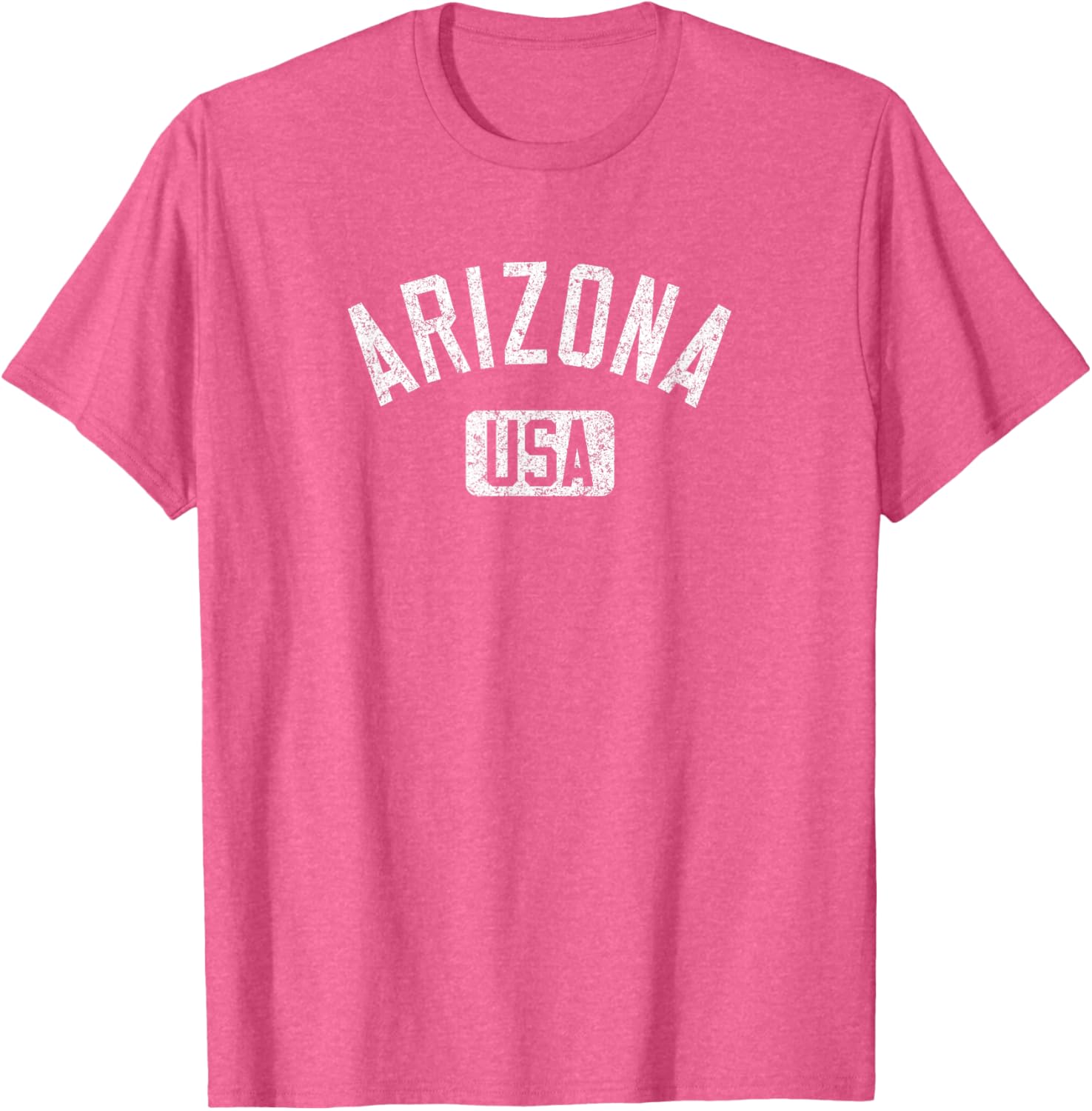 Arizona USA Distressed White Print T-Shirt for Comfortable Casual Style - 15