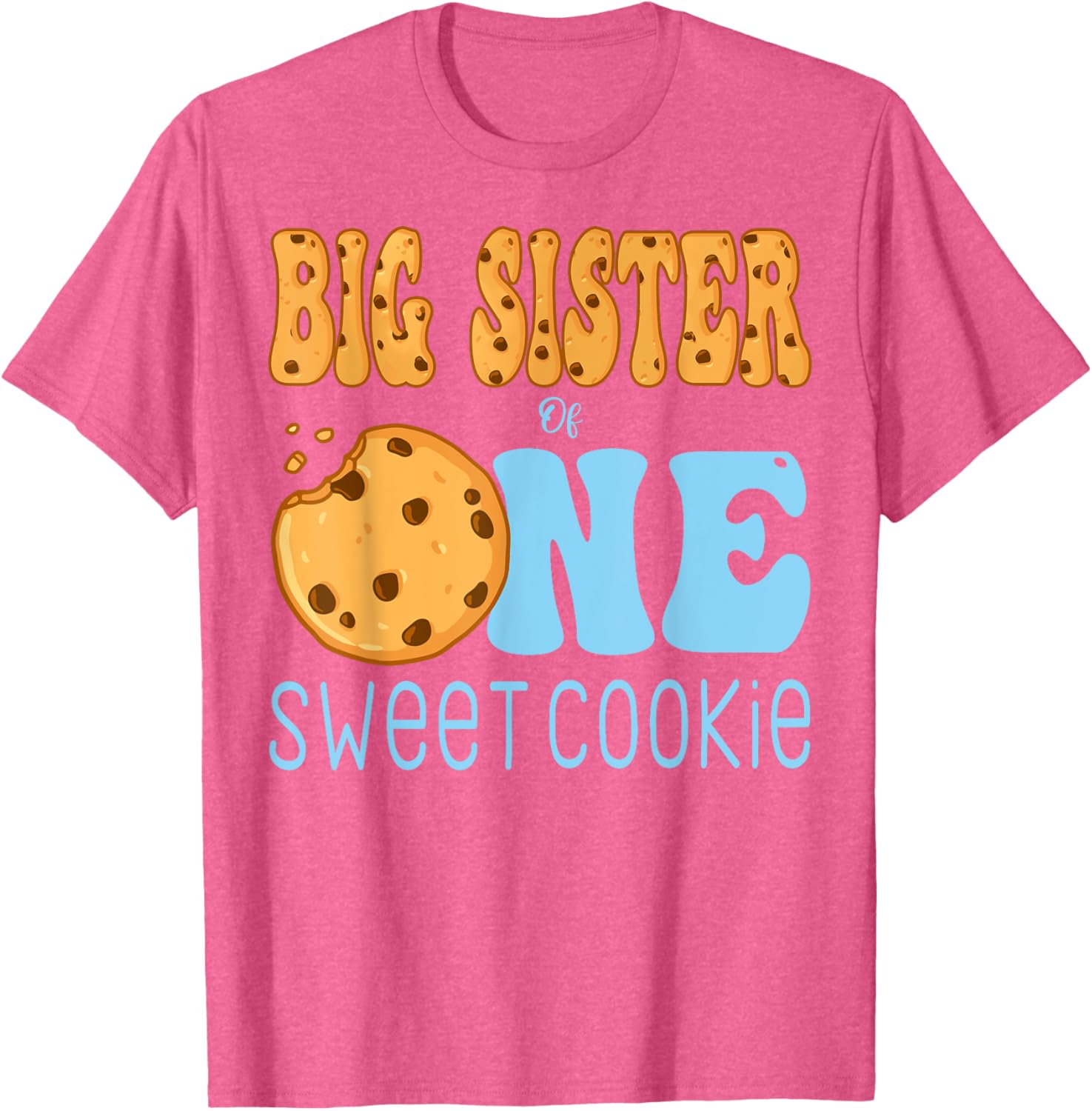 Big Sister Cookies and Milk Birthday Party T-Shirt for Kids - 4