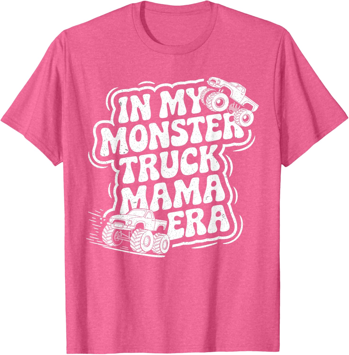Groovy Monster Truck Mama Era T-Shirt for Fun Loving Moms on Mother's Day - 12