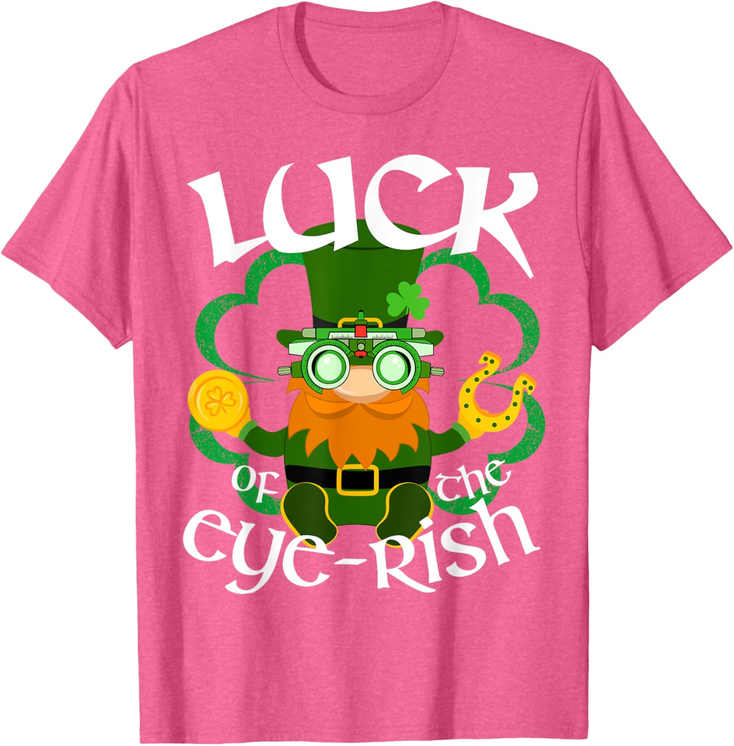 St Patrick's Day Irish Gnome Eye Doctor T-Shirt for Optometrists - 6