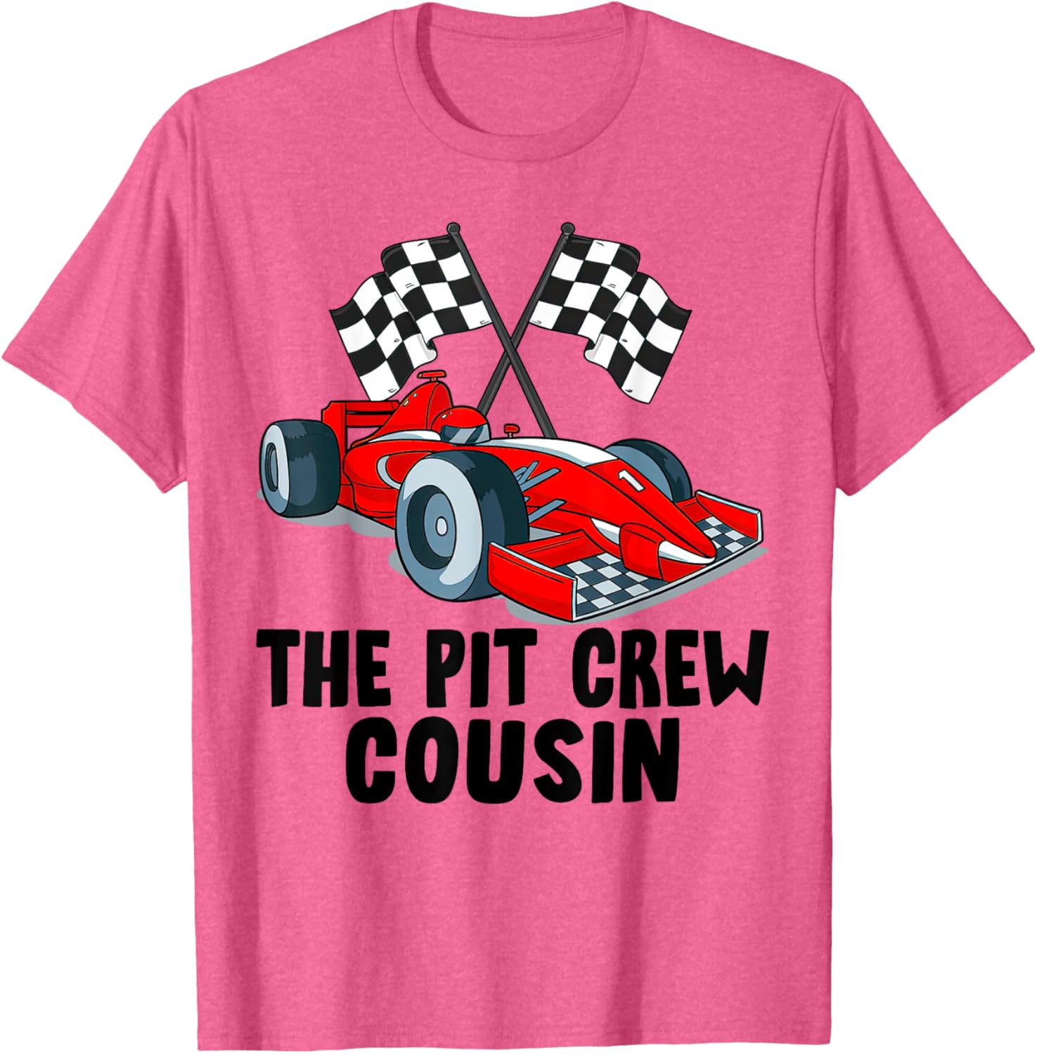 Cousin Pit Crew Racing Family T-Shirt for Car Birthday Party Fun - 16