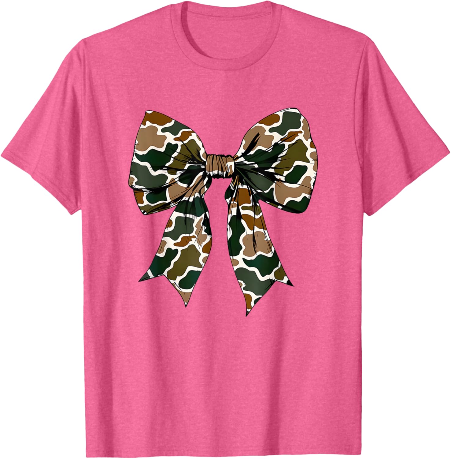 Camo Bow Coquette Duck Hunting T-Shirt for Stylish Outdoor Enthusiasts - 25