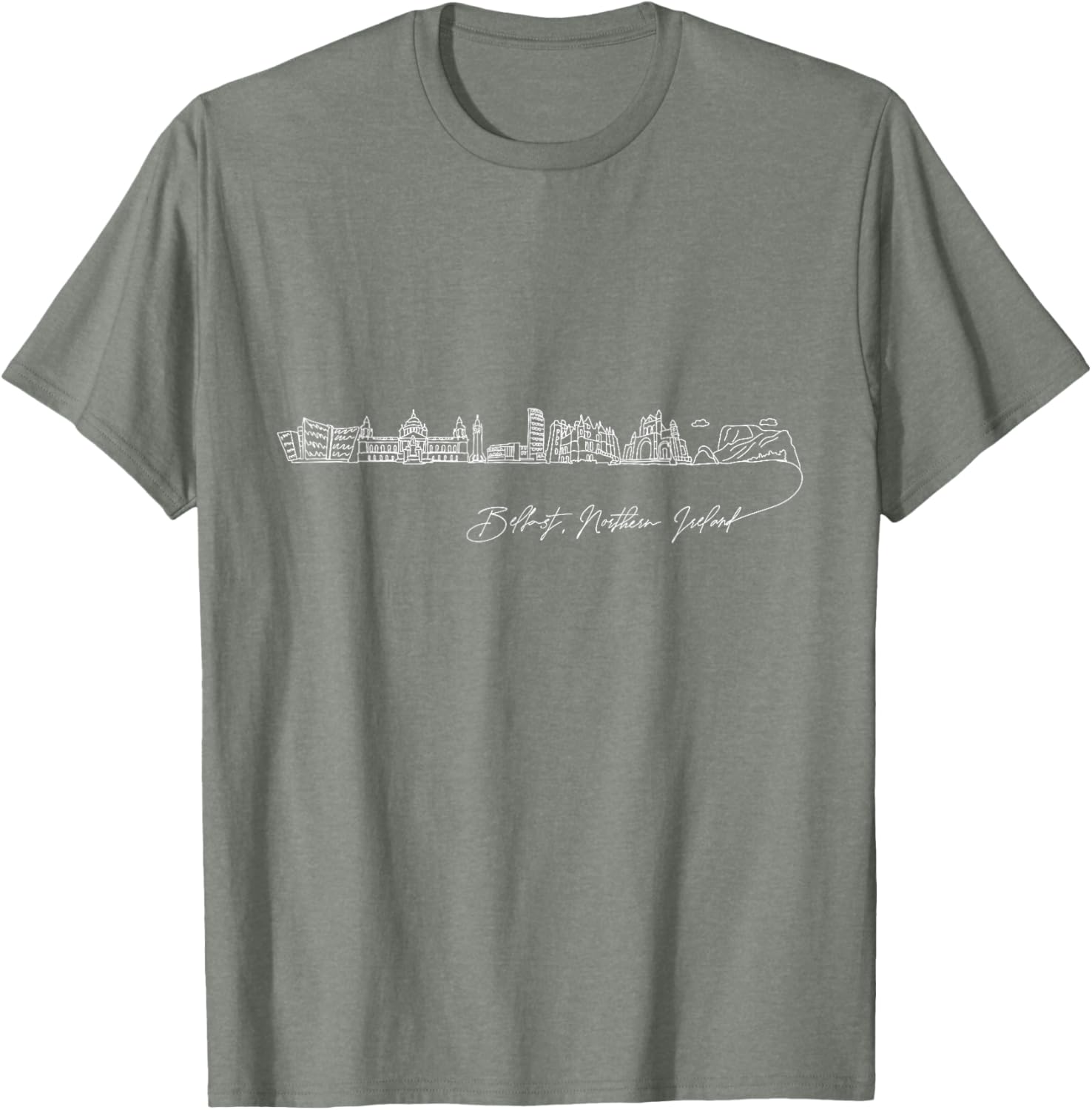 Signature Belfast City Skyline T-Shirt Perfect Northern Ireland Souvenir - 6