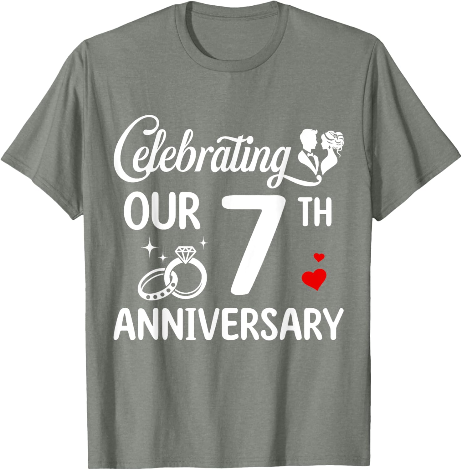 Celebrate 7 Years of Love with Our Anniversary T-Shirt for Couples - 5