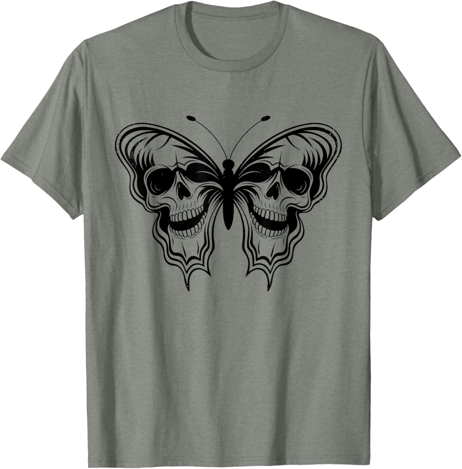 Halloween Butterfly Skulls T-Shirt for Men and Women - Spooky Style - 4