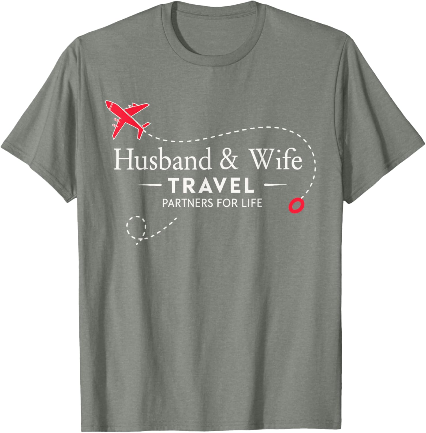 Couple Travel Partners for Life T-Shirt for Loving Husbands and Wives - 15