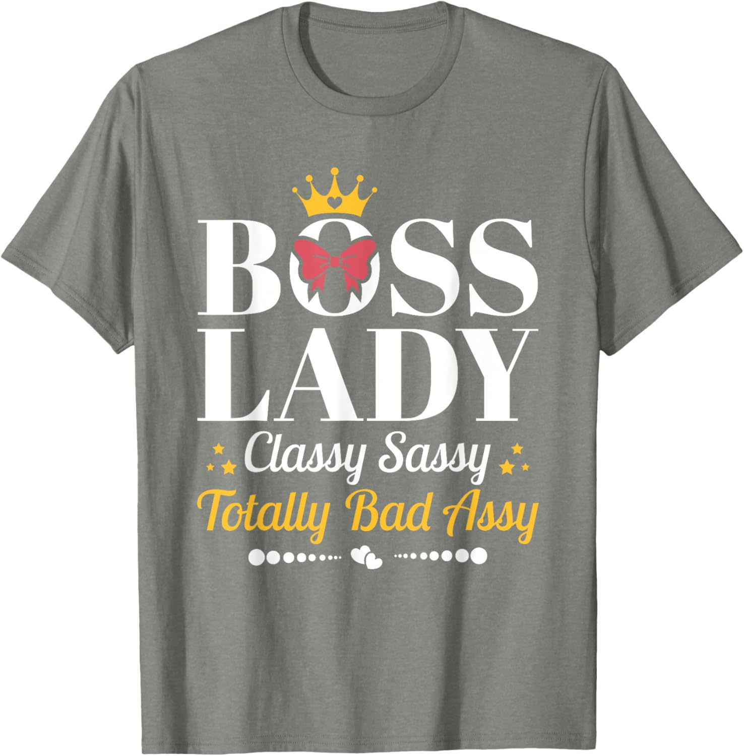 Boss Lady Classy Sassy T-Shirt for Female Boss Appreciation Gifts - 1