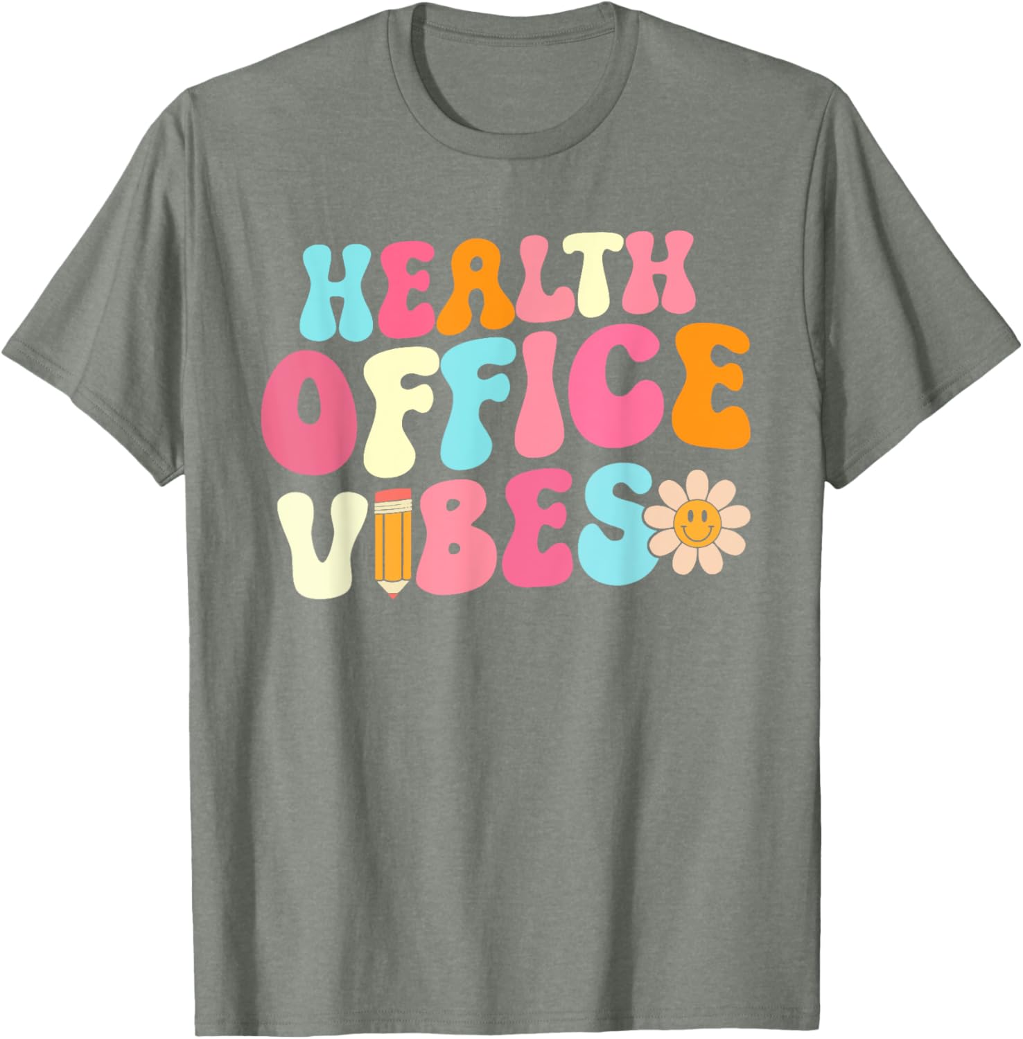 Retro Health Office Vibes T-Shirt for School Nurses and Girls - 8