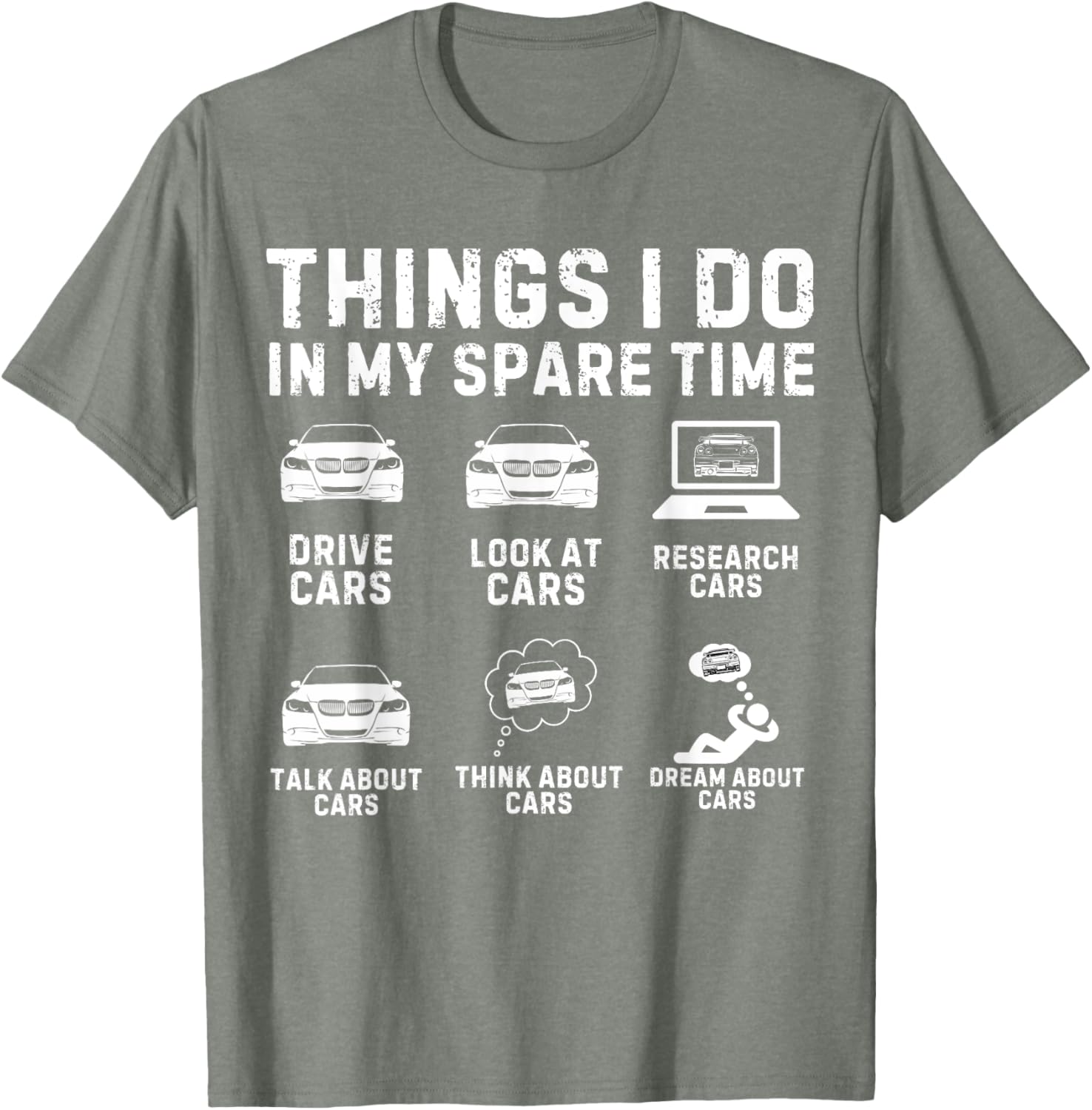 Car Enthusiast Men's T-Shirt for Spare Time Fun and Style - 2