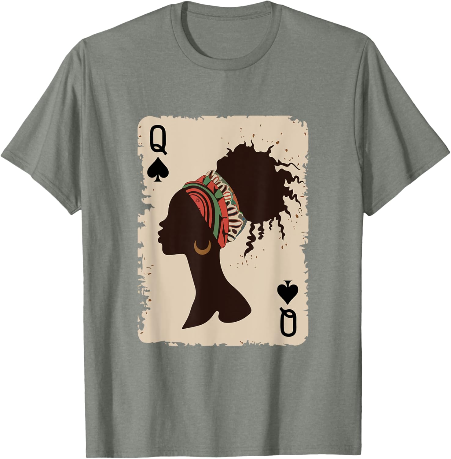 Black Queen Afro T-Shirt Proud Melanin Design for African American Women - 12