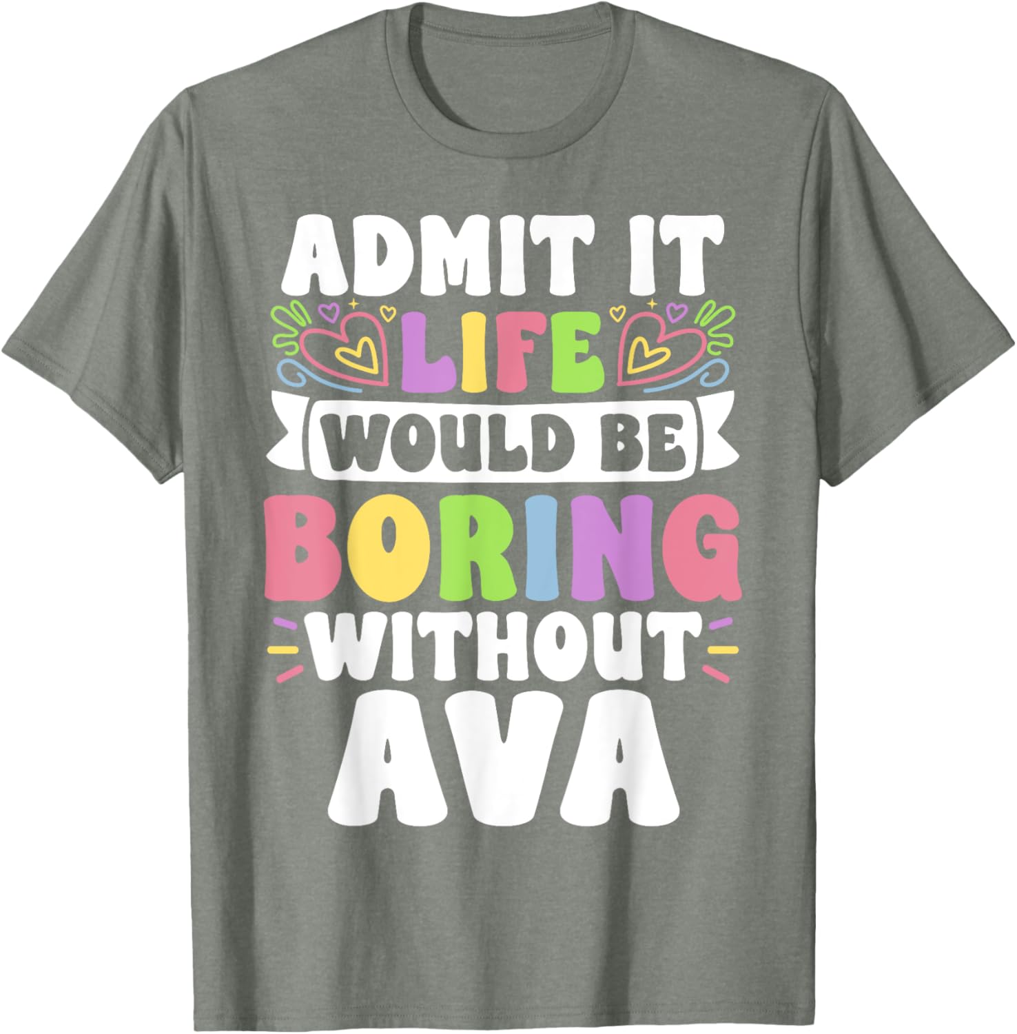 Ava Personalized Funny Family T-Shirt for Unique Style and Comfort - 12