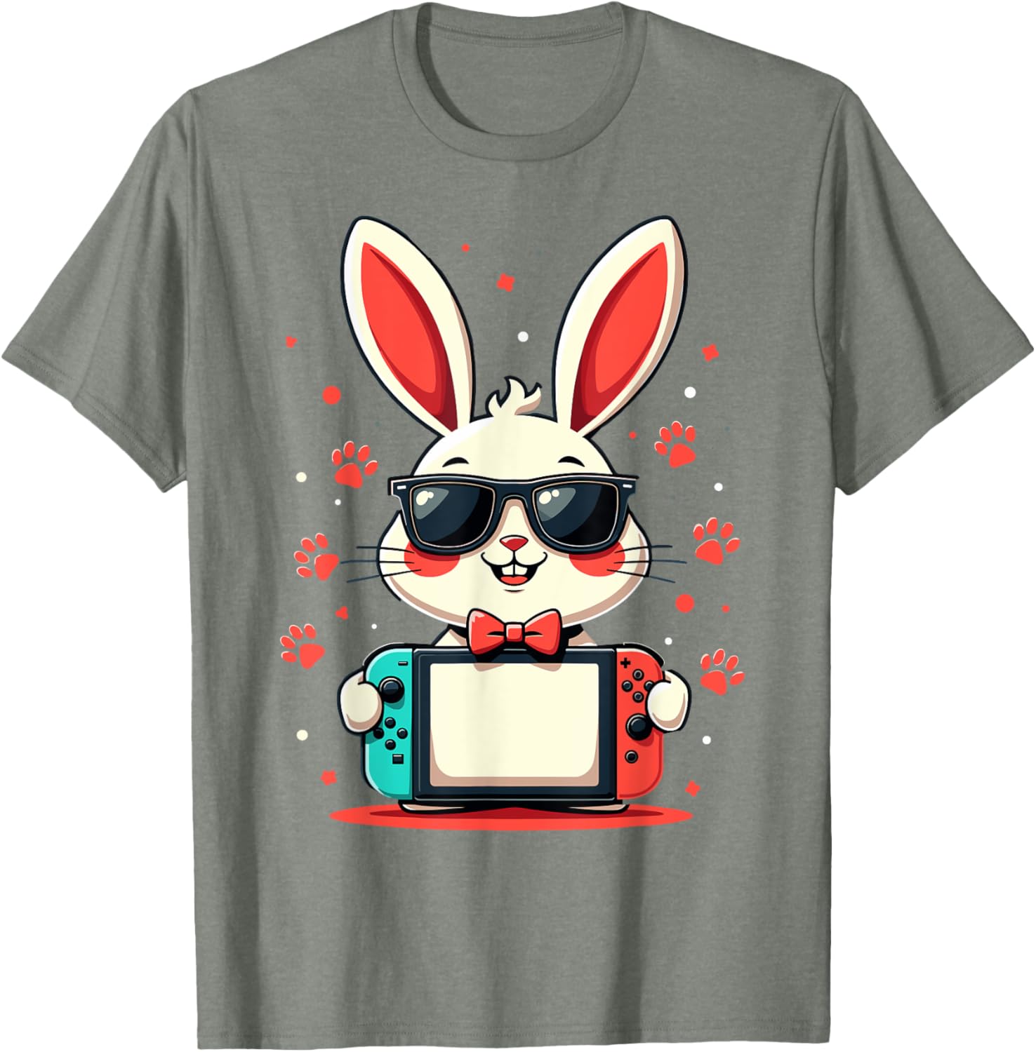 Cute Bunny Gaming Controller T-Shirt for Easter Gamer Boys Gifts - 26
