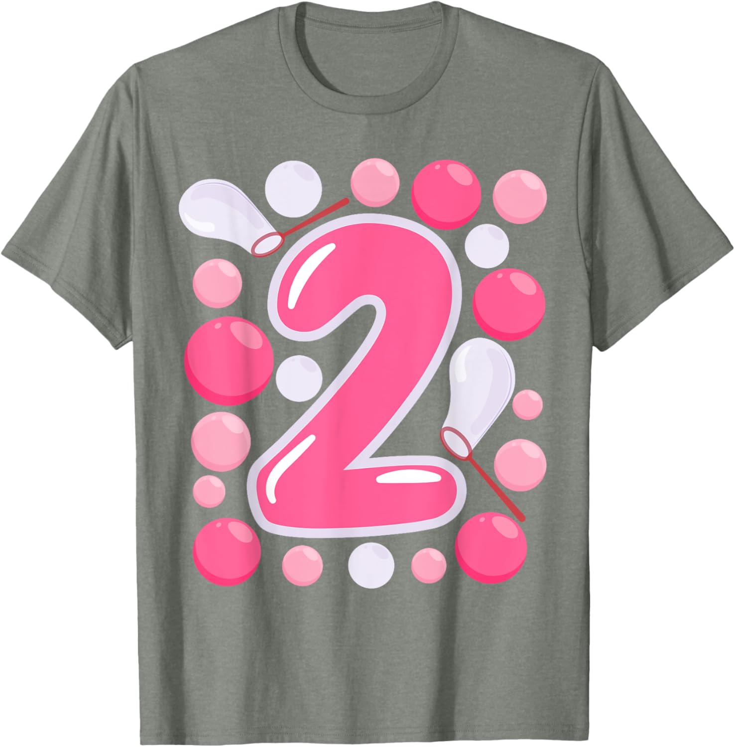 Adorable Girls 2nd Bubble Birthday Party T-Shirt for Kids Celebrations - 18