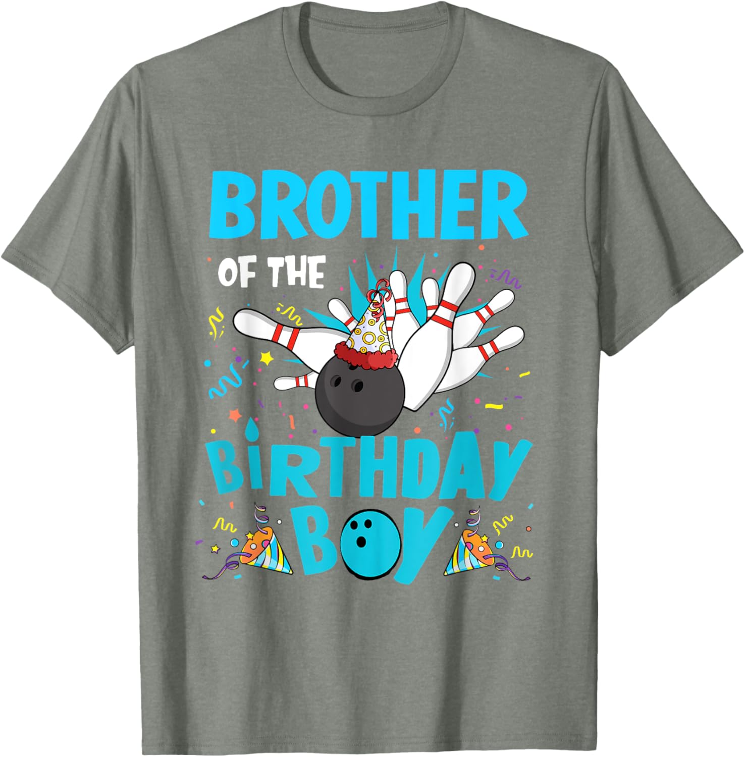 Brother Of The Birthday Boy Bowling Family Matching T-Shirt for Fun Celebrations - 3