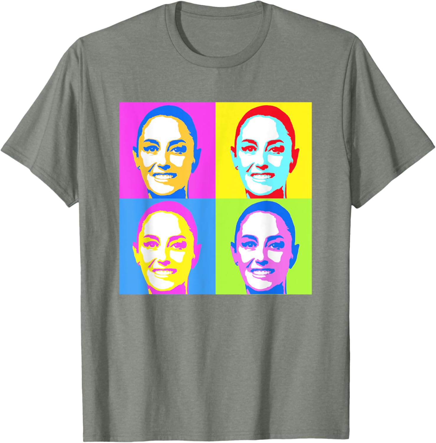 Claudia Sheinbaum Pop Art T-Shirt for Supporters of Mexico's President - 7