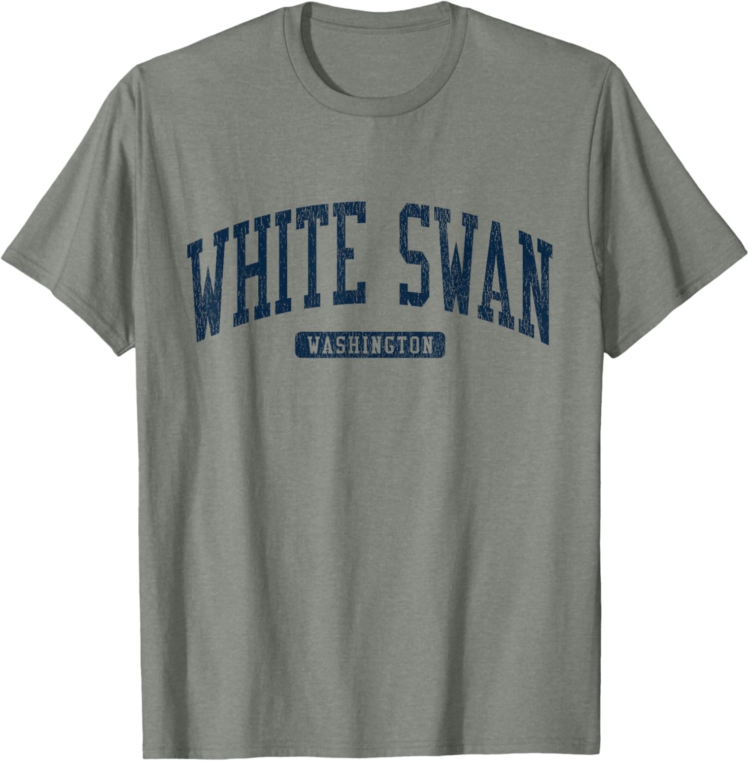 White Swan College University Style Blue T-Shirt for Washington WA Fans - 15