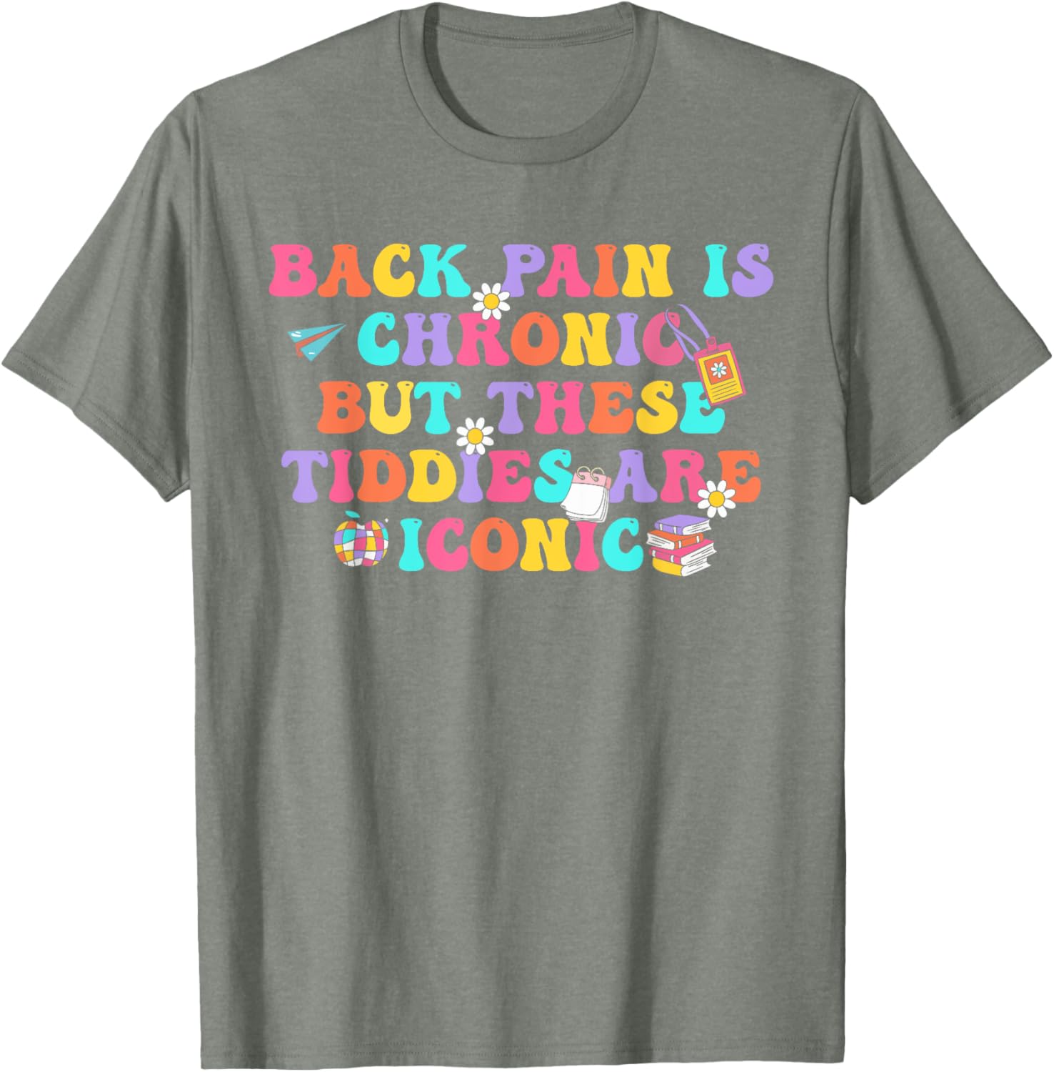 Chronic Back Pain Iconic Women Men T-Shirt for Comfort and Style - 16