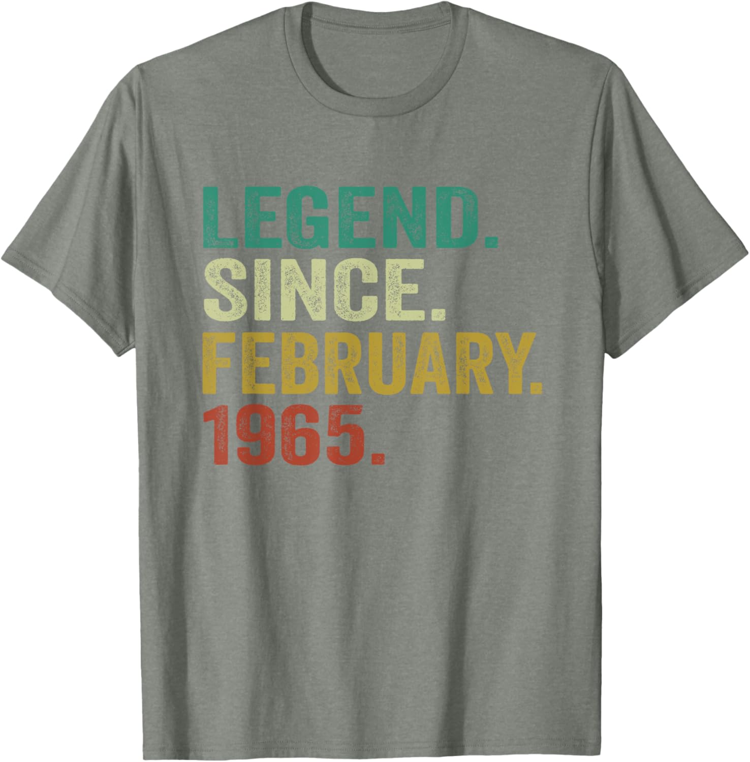 60th Birthday T-Shirt for Men and Women - Legend Since February 1965 - 11