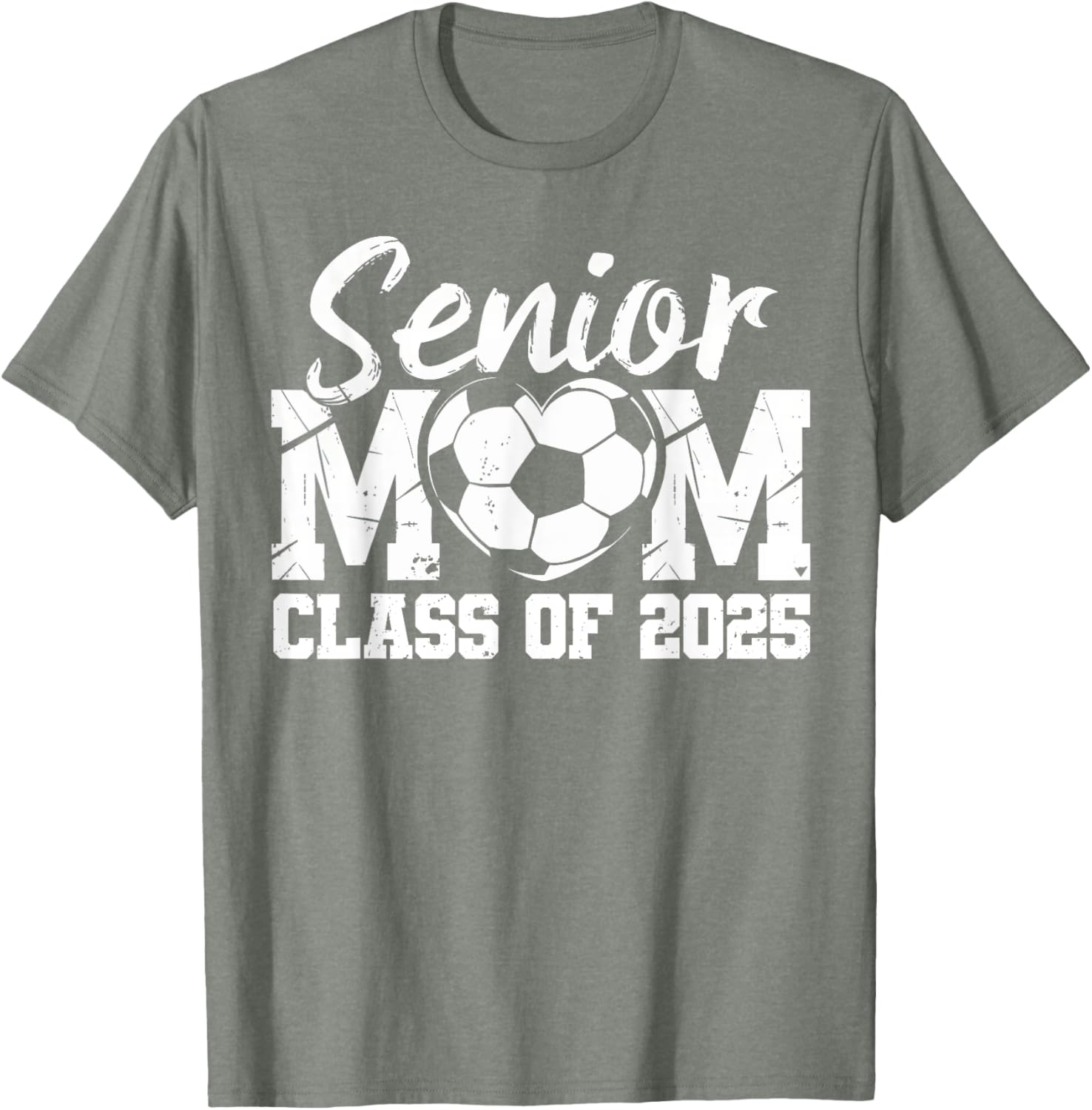 Soccer Mom Class of 2025 Graduate T-Shirt for Proud Senior Mamas - 17