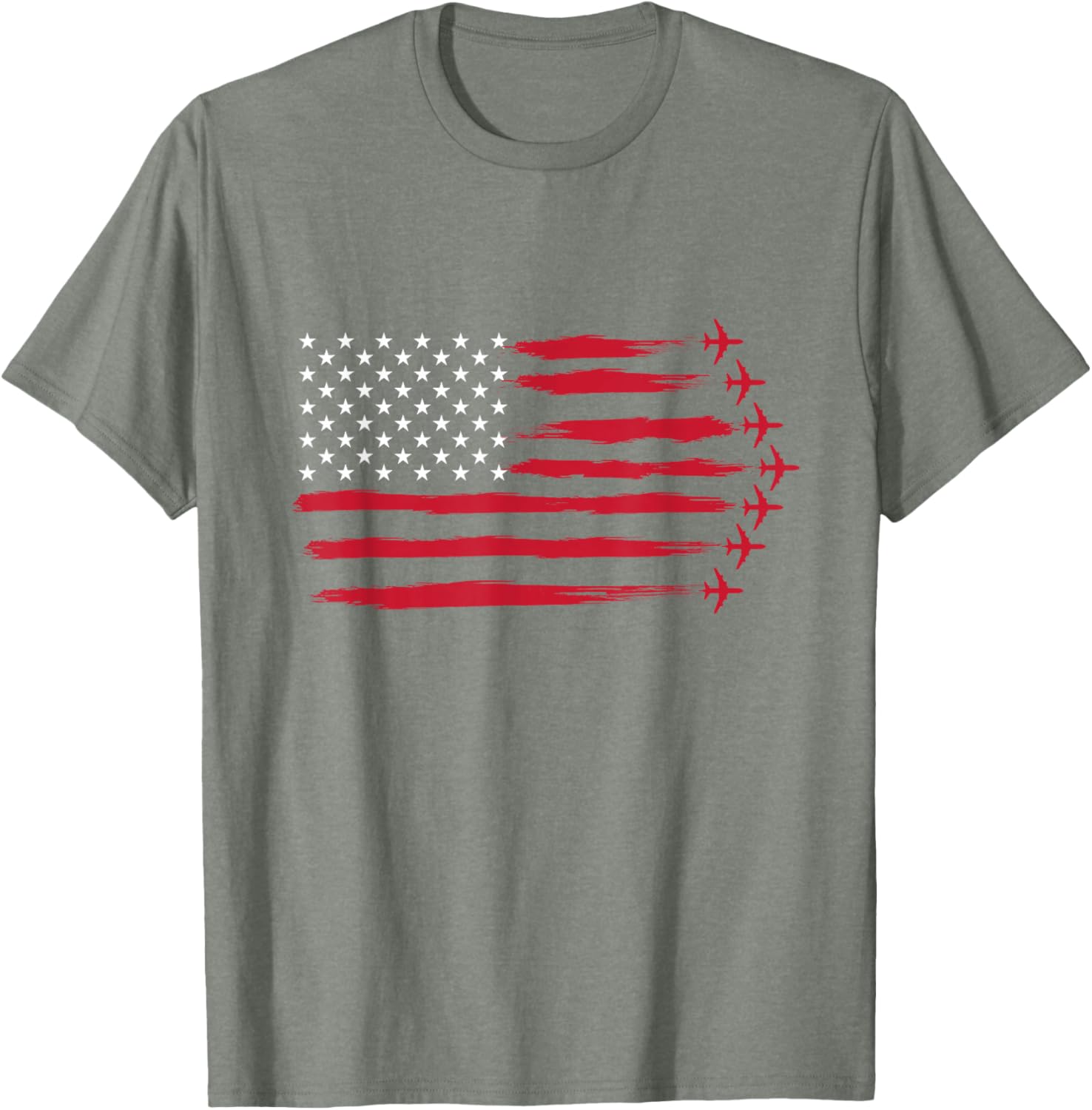 US Flag Airplanes T-Shirt for Airline Pilots and Aviation Lovers - 4
