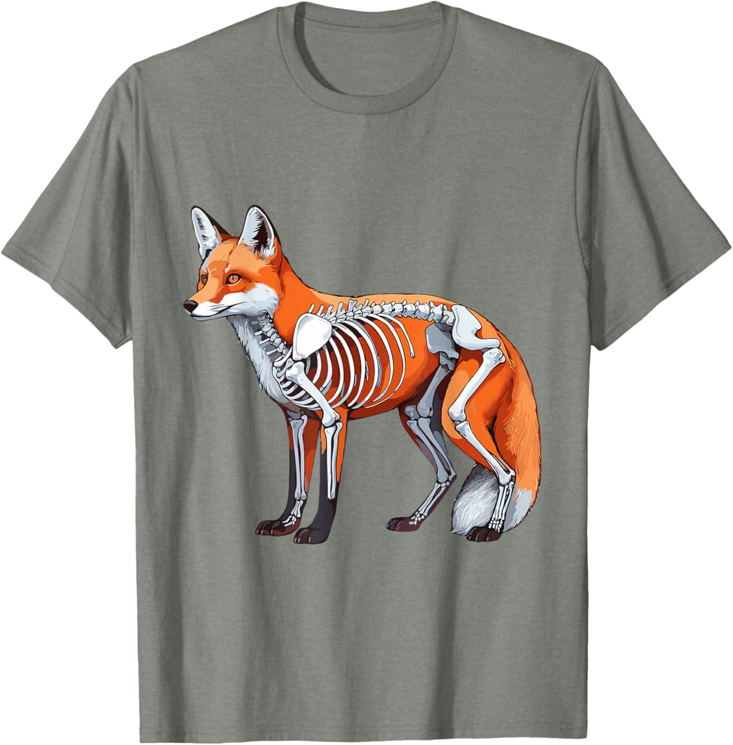 X-ray Fox Body Anatomy Radiography Skeleton T-Shirt for Anatomy Lovers - 11
