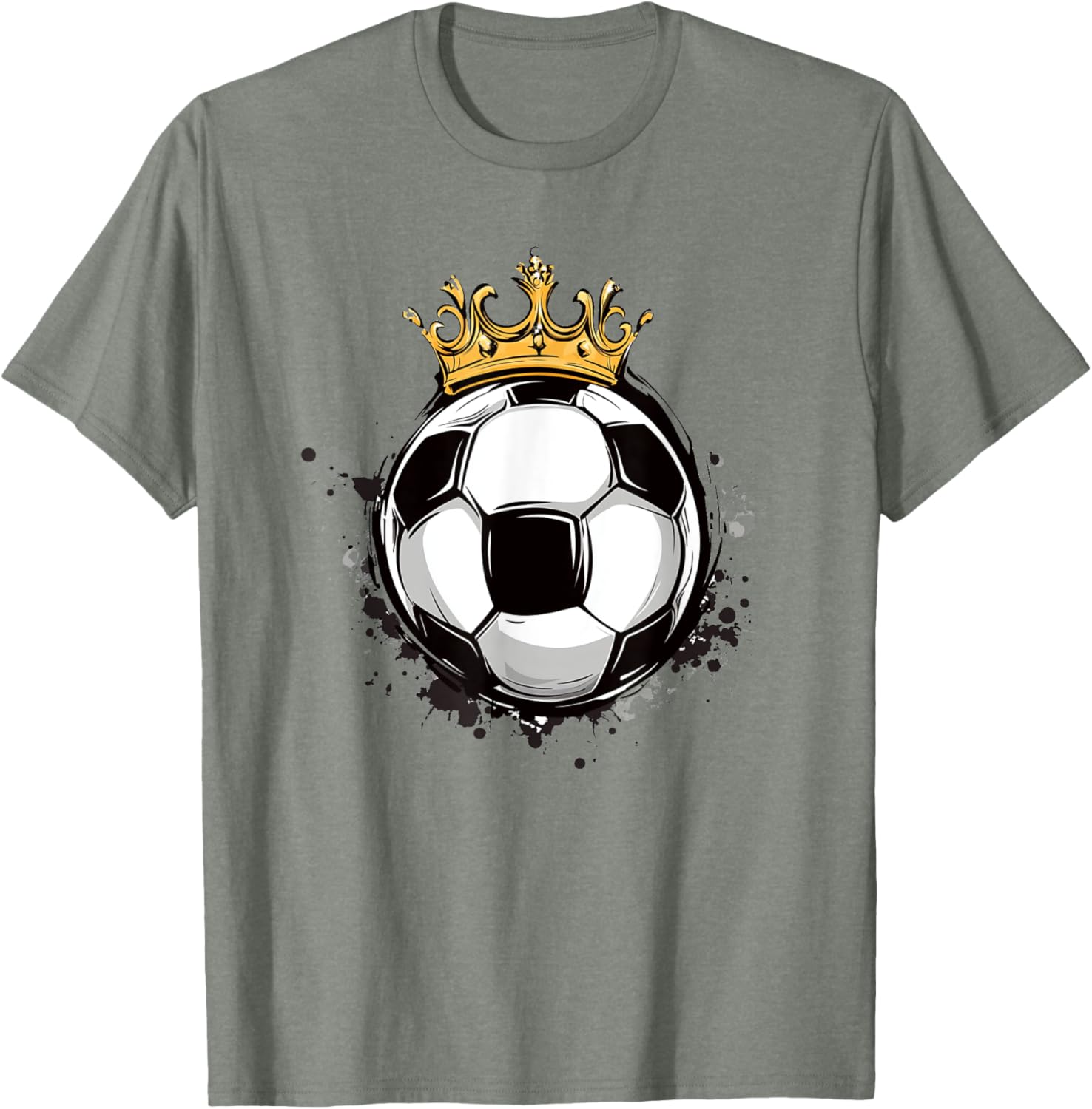 Soccer Royalty T-Shirt with Crowned Ball for Kids - Stylish Sports Wear - 26