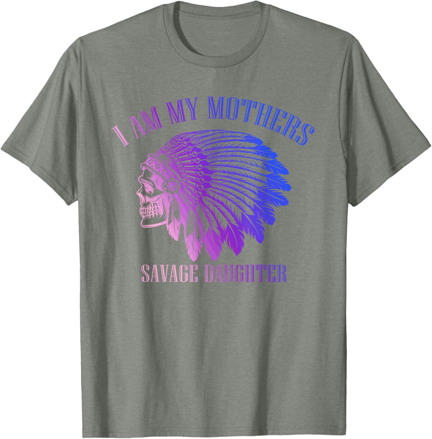 Savage Daughter Apache Skull T-Shirt for Bold Mother-Daughter Style - 24