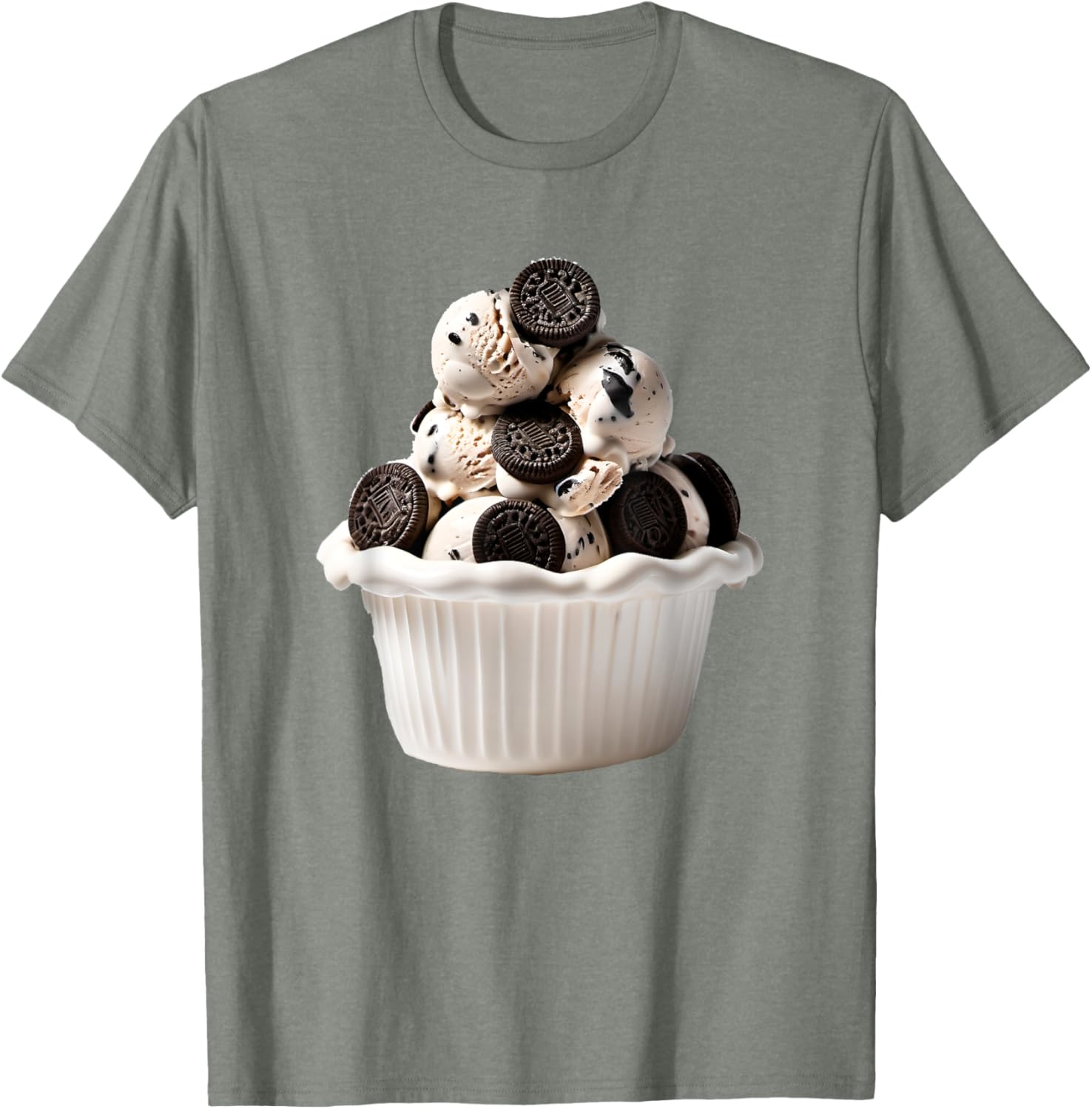 Cookies and Cream Ice Cream T-Shirt for Ice Cream Lovers and Fun Gifts - 5