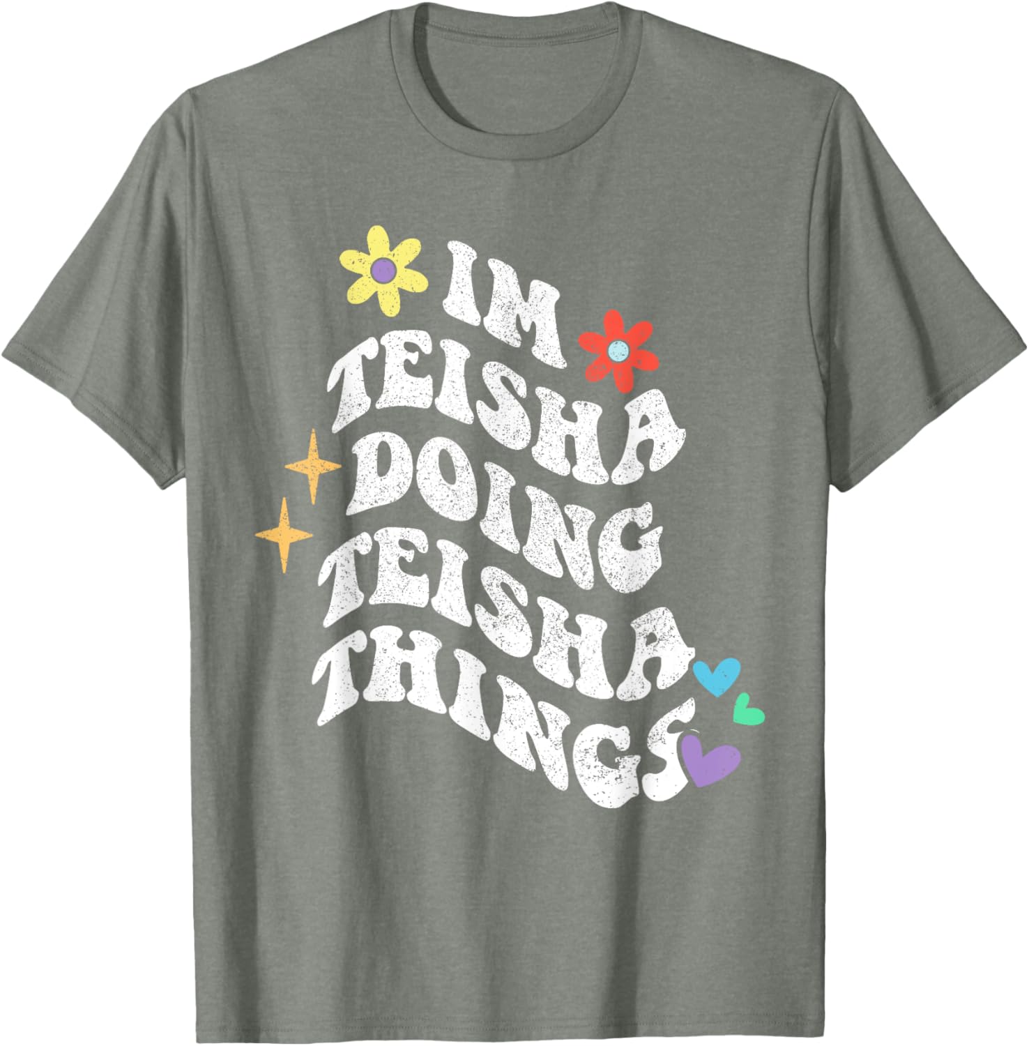 Retro Groovy Teisha Doing Teisha Things Funny Mother's T-Shirt - 6