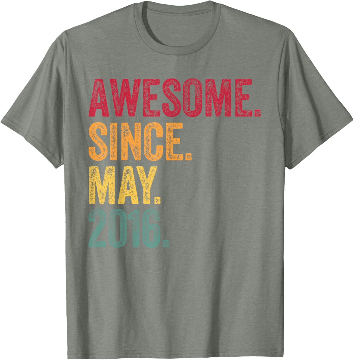 Awesome Since May 2016 9th Birthday Vintage T-Shirt for Kids - 5