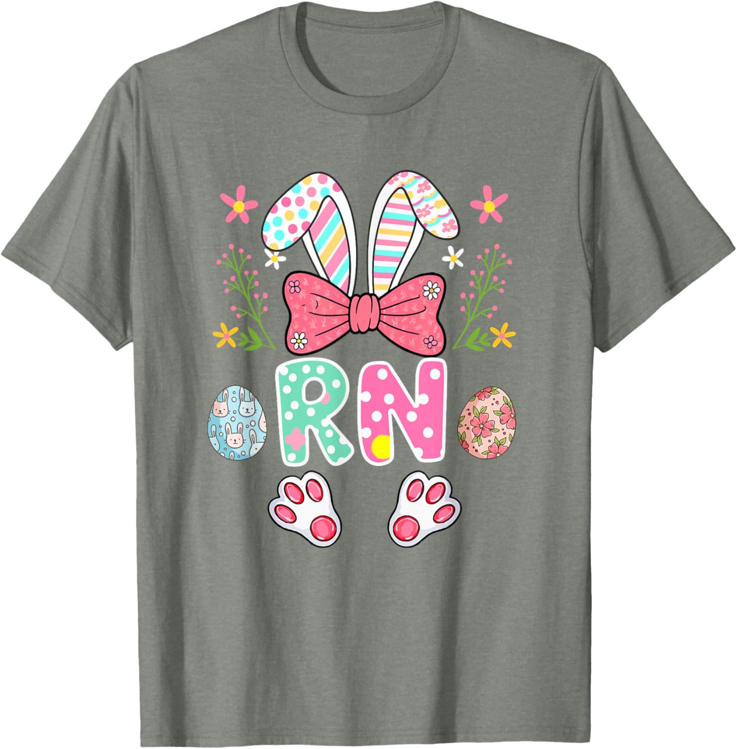 RN Job Easter Bunny Women's Costume T-Shirt for Egg Hunting Fun - 1