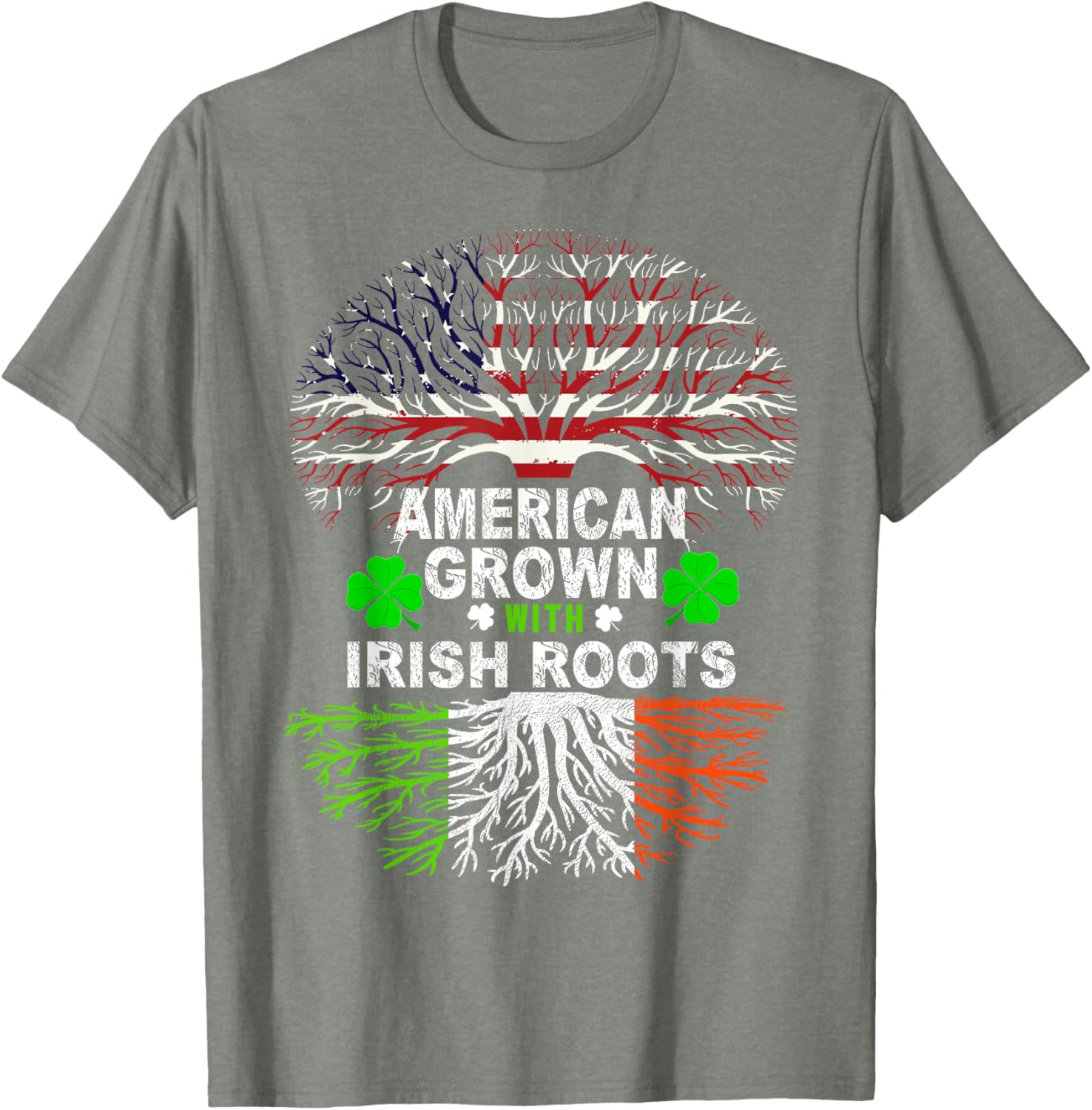 American Grown Irish Roots St. Patrick's Day T-Shirt for Festive Fun - 24
