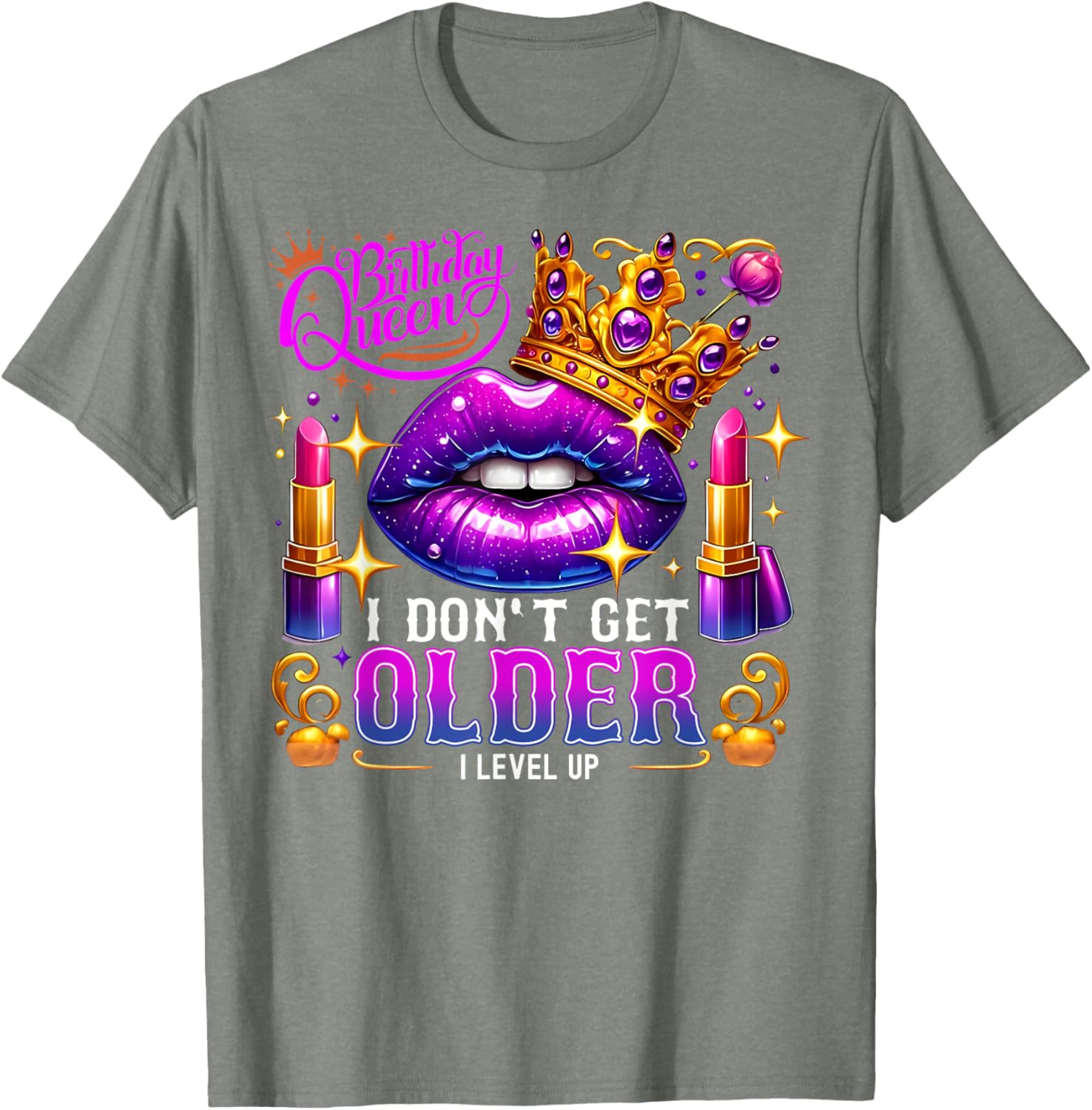 Birthday Queen Level Up T-Shirt for Women Fun Birthday Gift Idea - 12