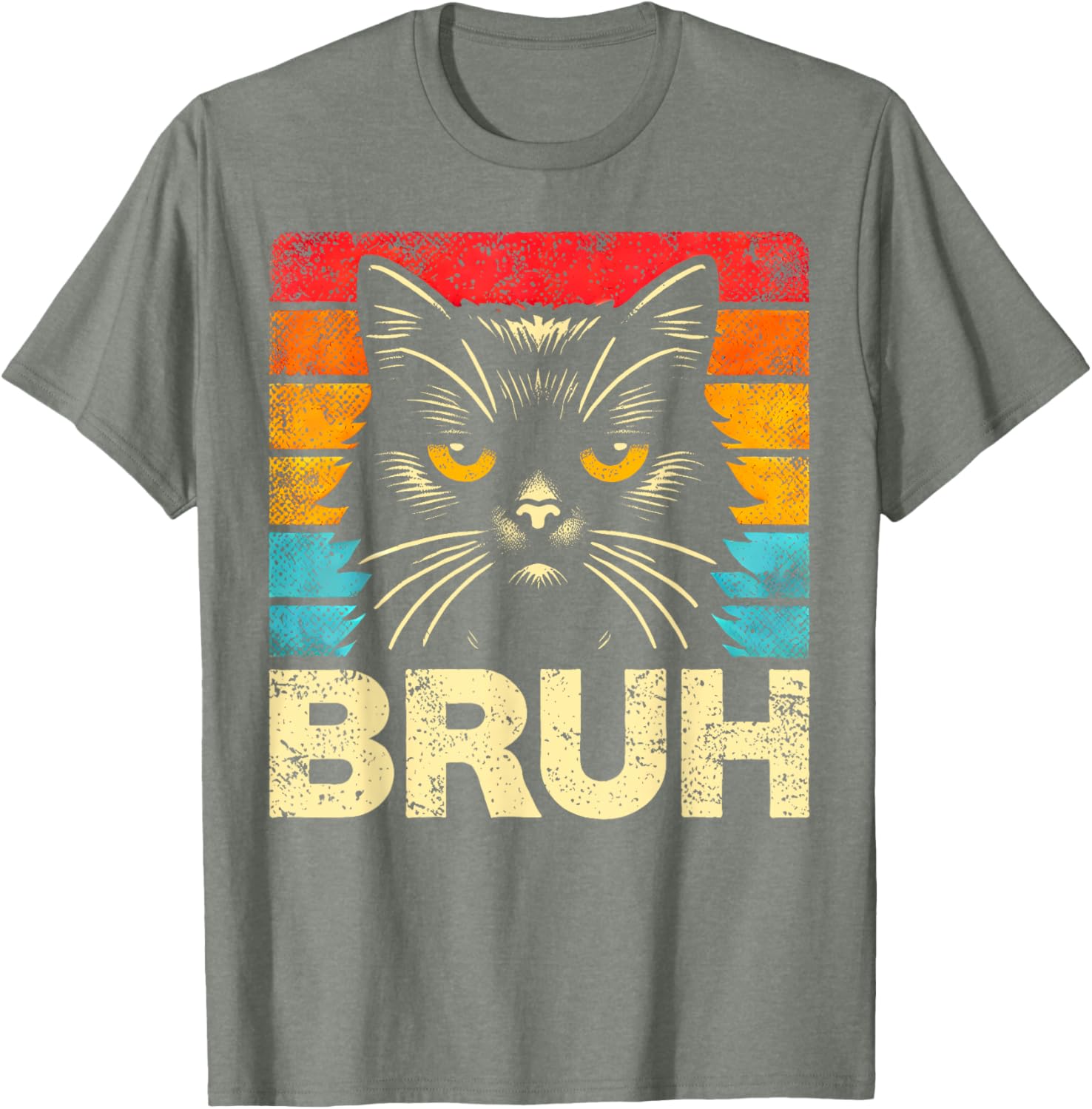 Funny Cat Bruh Meme T-Shirt for Boys, Girls, Kids, and Adults - 3