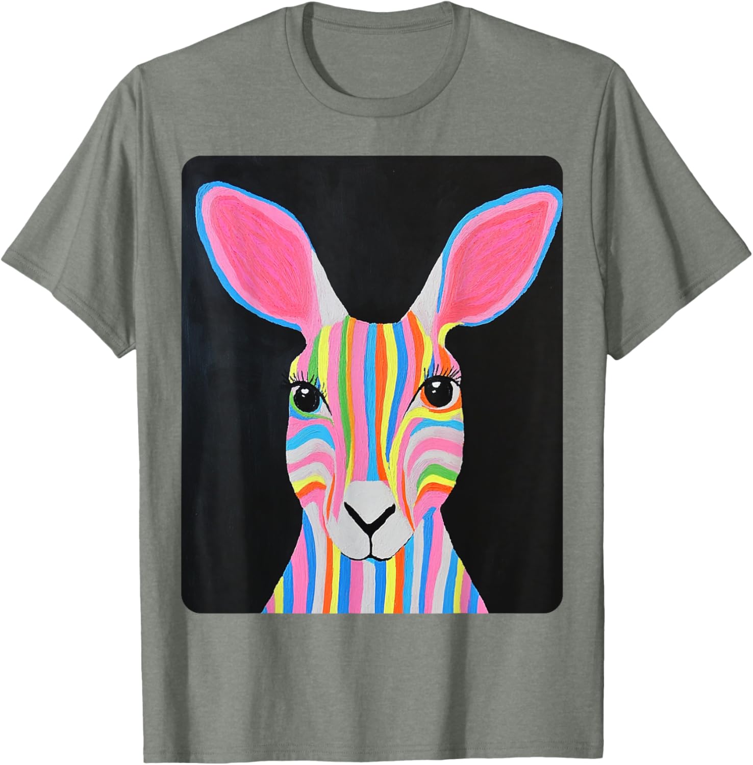 Vibrant Kangaroo Graphic T-Shirt for Style Lovers and Animal Fans - 28
