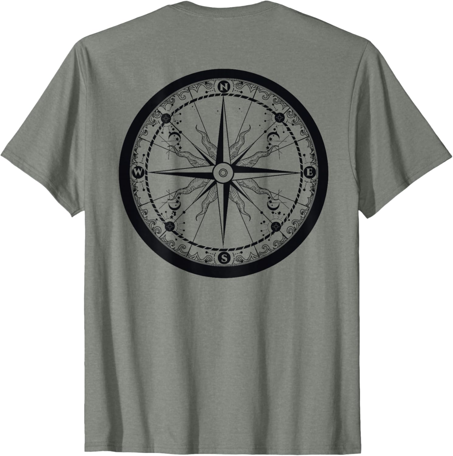 Beautiful Compass Sailing and Hiking Adventure T-Shirt for Travelers - 14