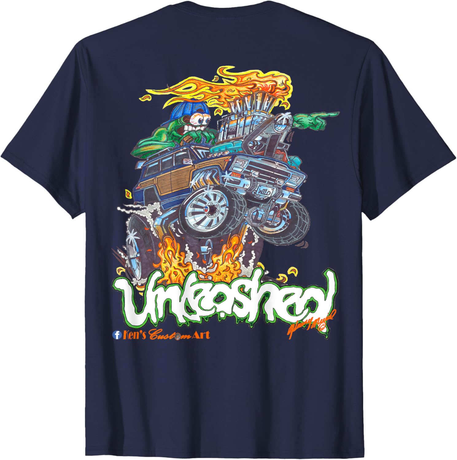 Wild Grand Wagoneer Unleashed Hot Rod T-Shirt for Car Enthusiasts - 1