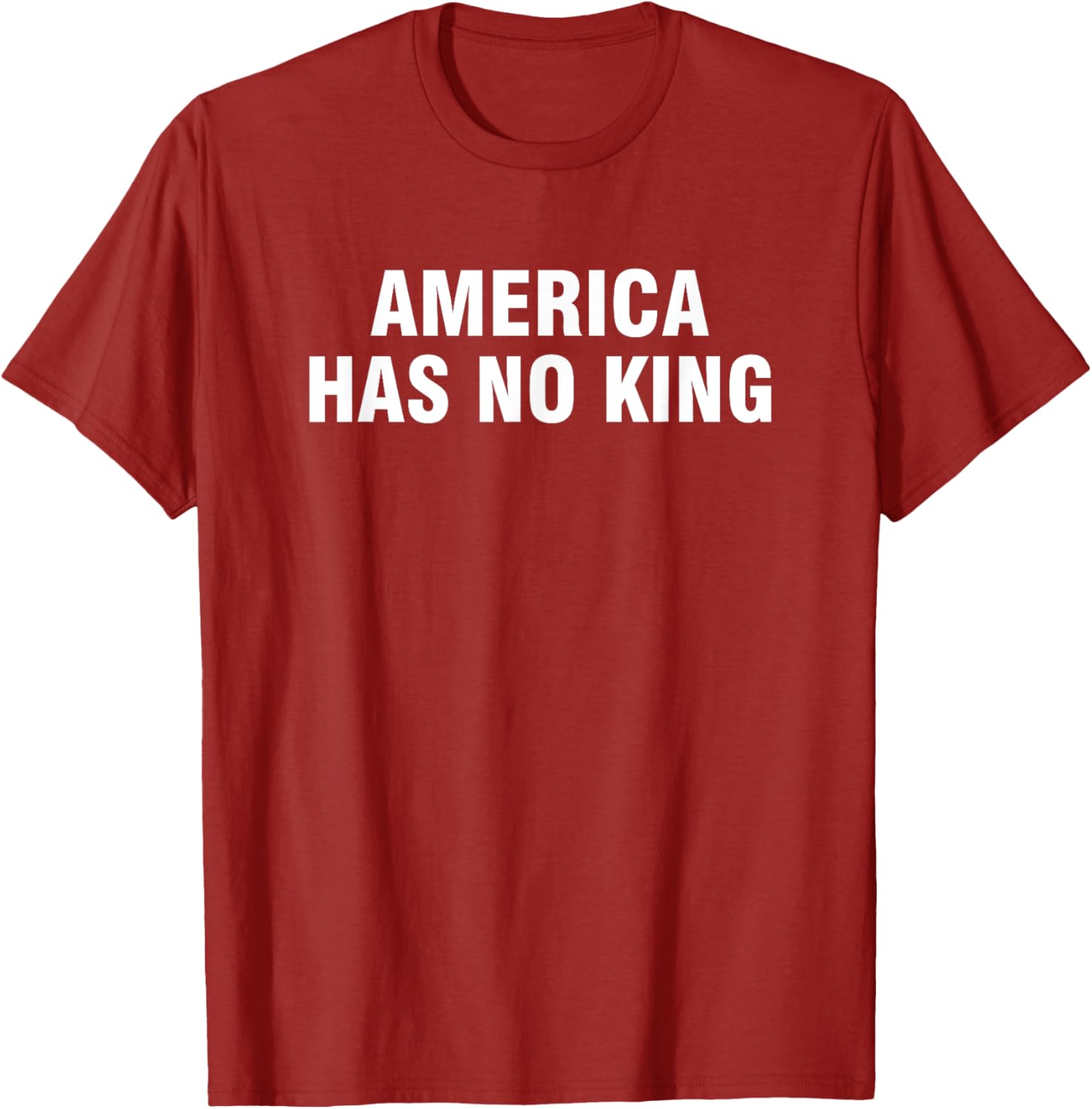 America Has No King T-Shirt - Classic Casual Tee for Patriotic Wear - 10