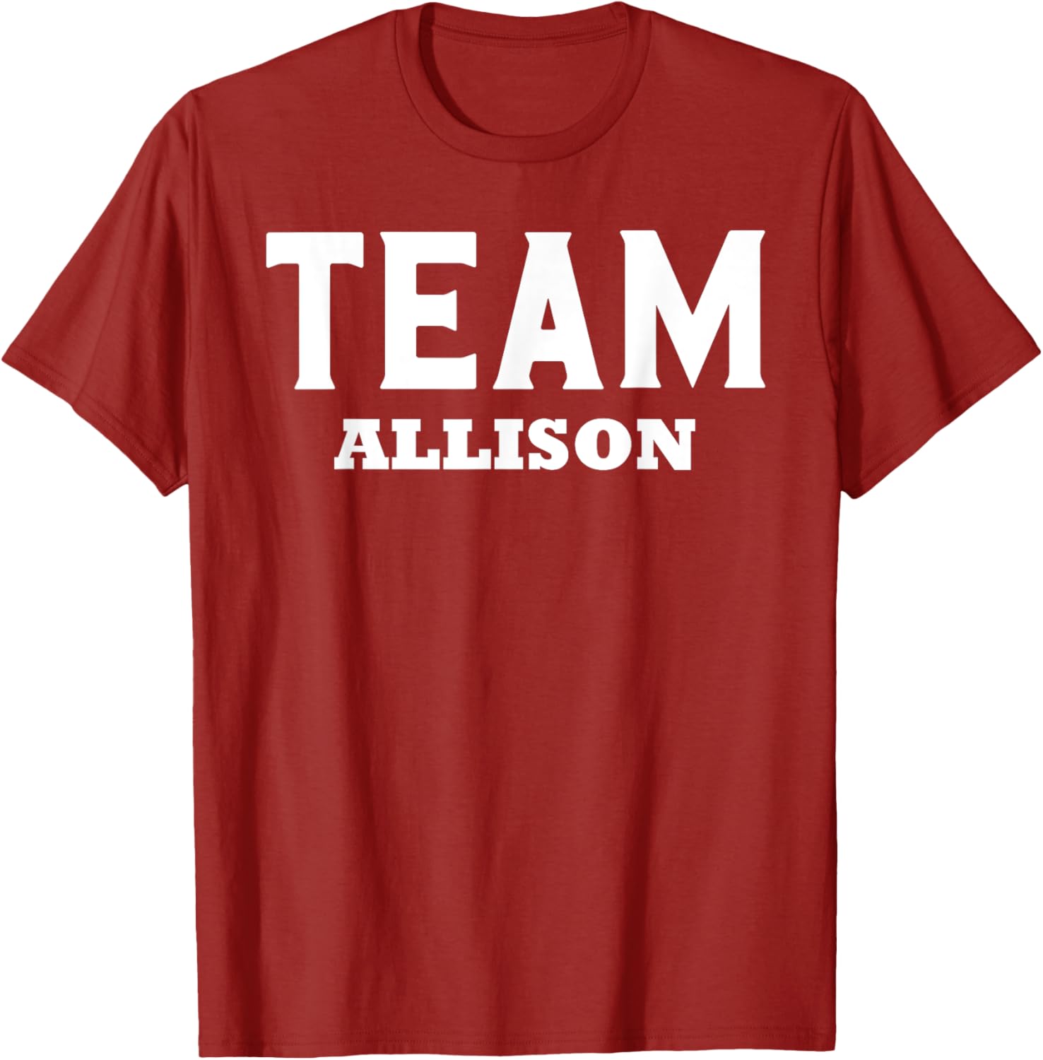 Team ALLISON T-Shirt Personalized Name Support for Fans and Friends - 10
