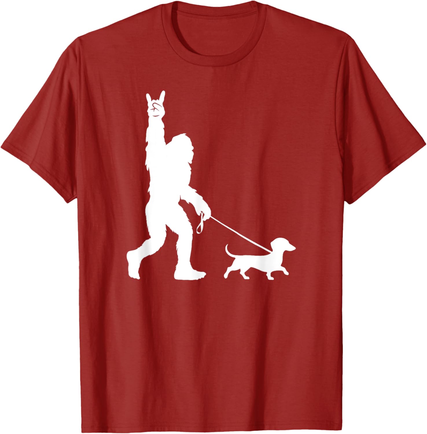 Bigfoot Dachshund T-Shirt for Men Women Kids - Fun Sasquatch Design - 26