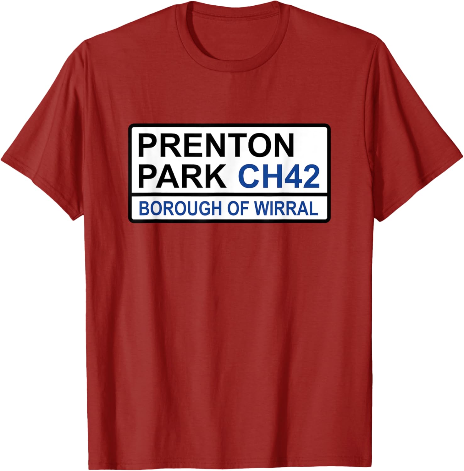Tranmere Rovers Prenton Park Street Sign T-Shirt for Fans and Style - 16