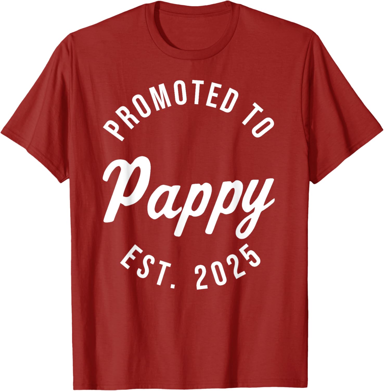 Promoted to Pappy Est 2025 First Father's Day T-Shirt Gift for Dad - 10