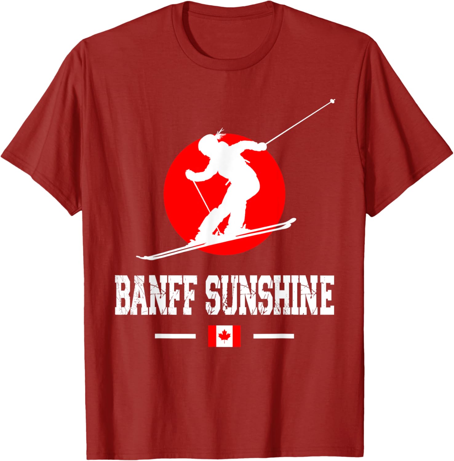 Banff Sunshine Ski Resort T-Shirt for Rocky Mountains Skiing Lovers - 5
