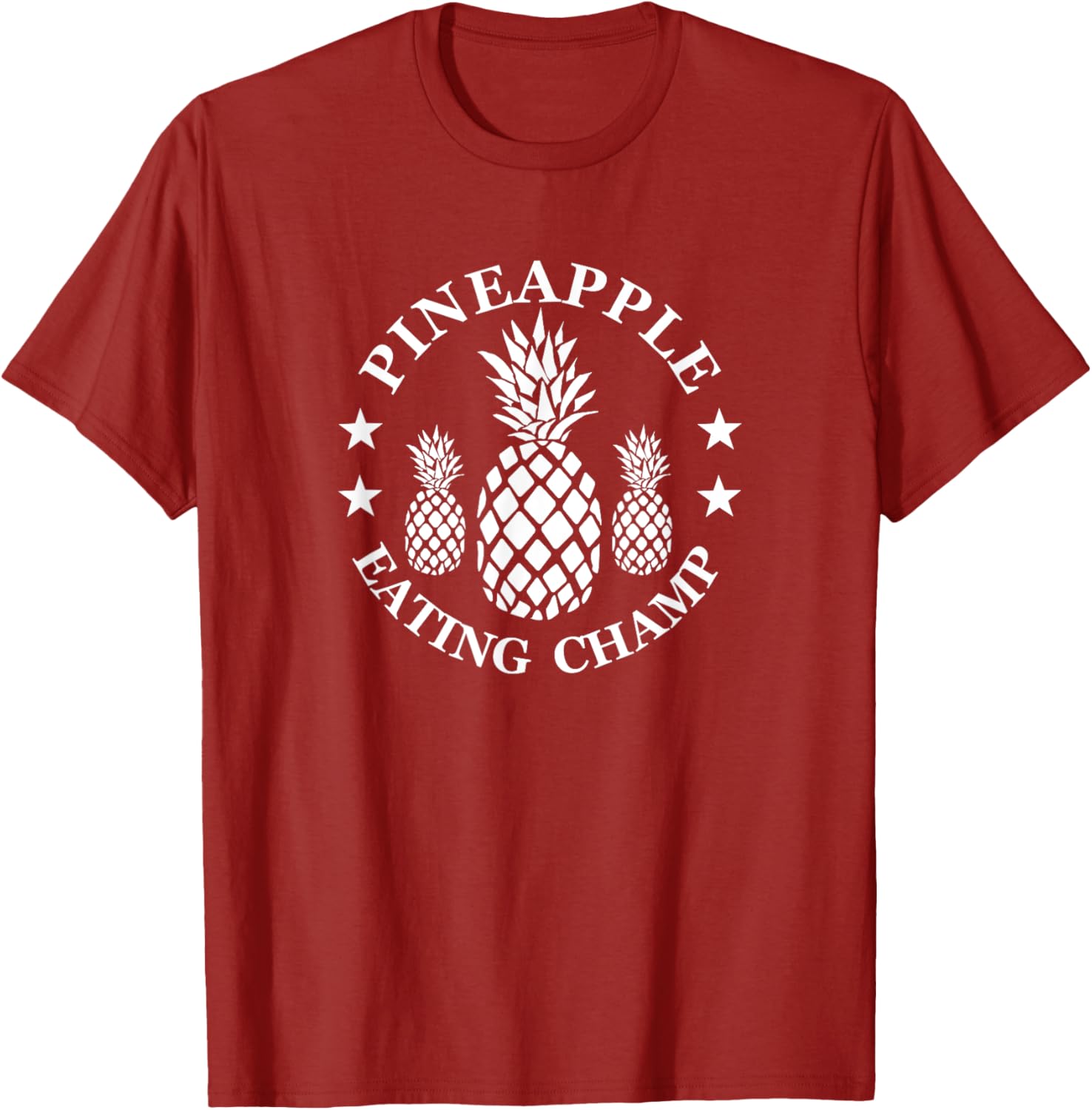 Tropical Pineapple Eating Champion T-Shirt for Fun Summer Style - 16