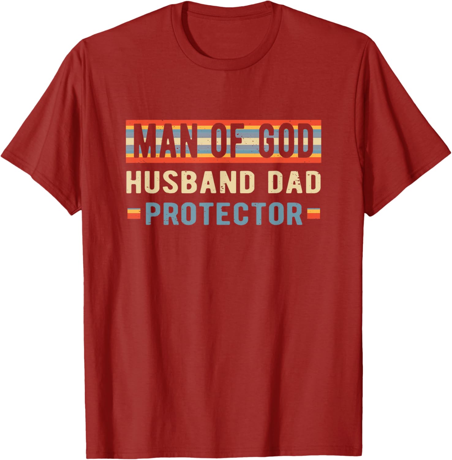 Christian Dad Father's Day T-Shirt for Protector, Husband, and Dad - 4