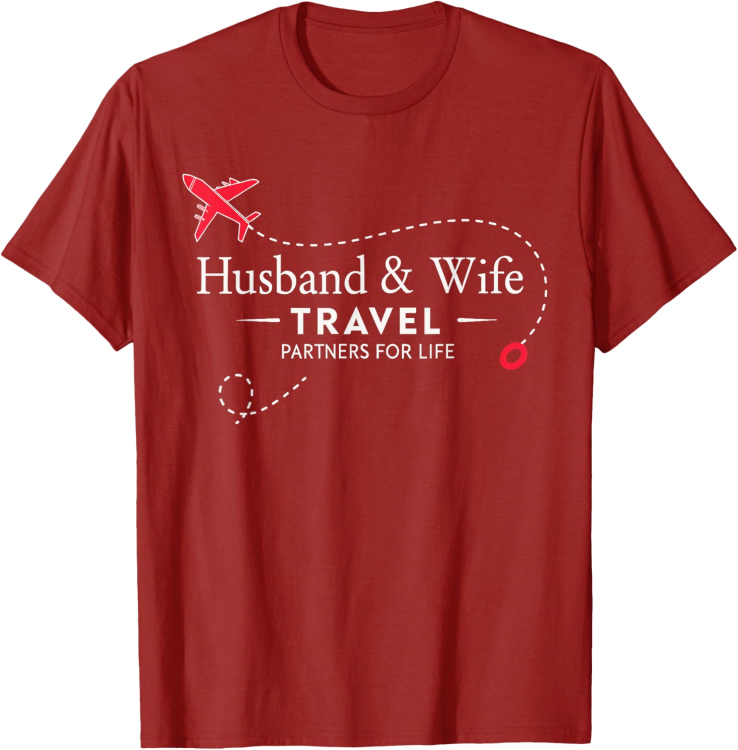 Couple Travel Partners for Life T-Shirt for Loving Husbands and Wives - 1